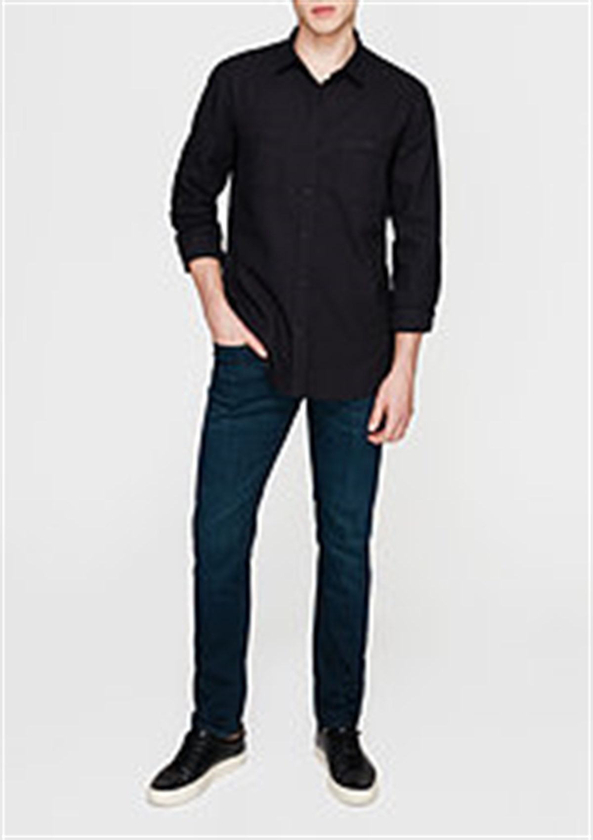 0035125847MAVİ MARCUS Rinse Shaded Mavi Jet Black