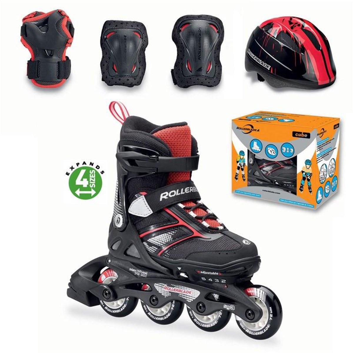 076292007Y9NEBIMV3NEBIMV3|076292007Y9|SİYKIRCUBE SPITFIRE ROLLERBLADE SET-SİYAH-KIRMIZI