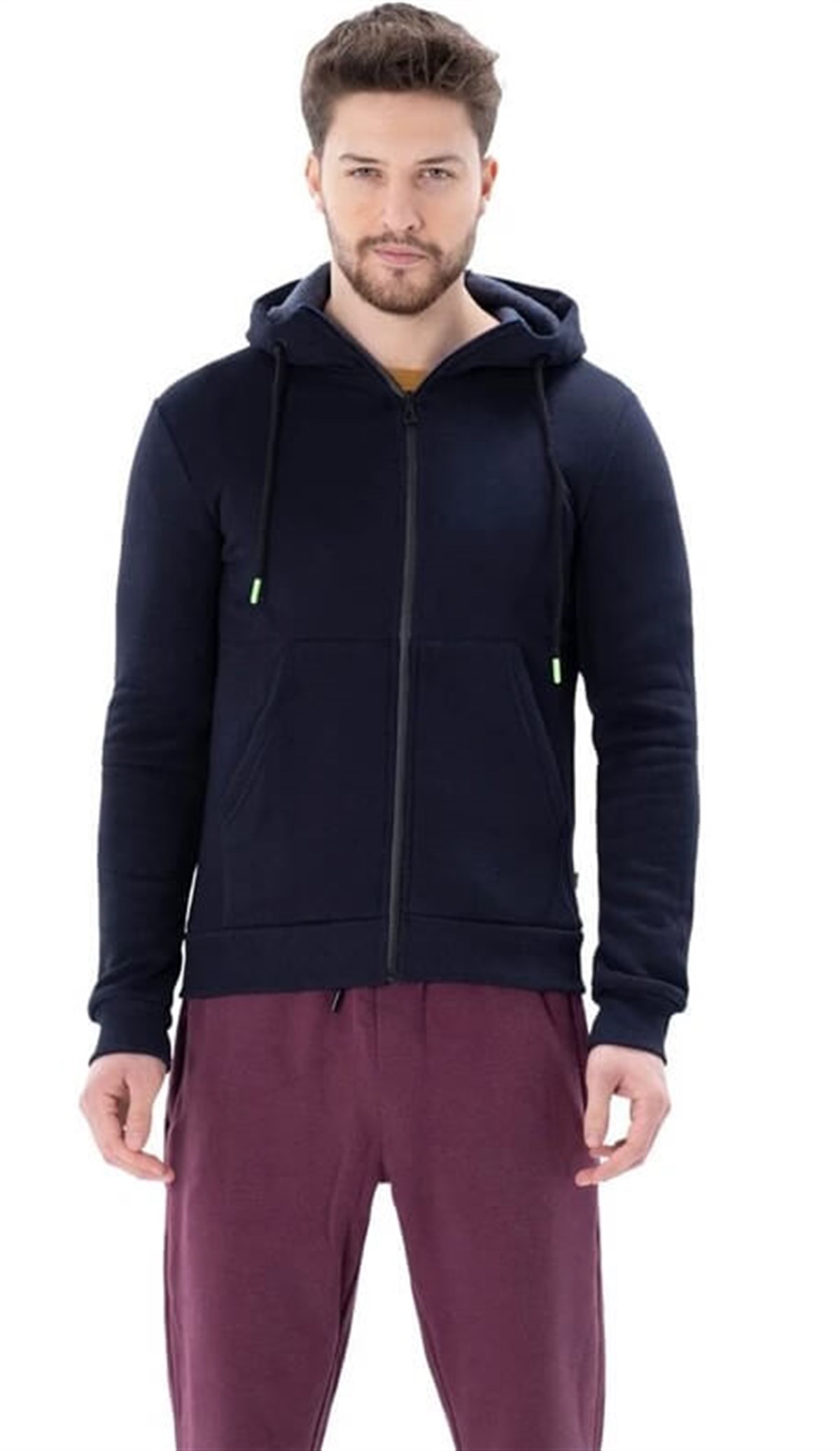 2012124-410Exuma Tam Fermuarlı Erkek Sweatshirt