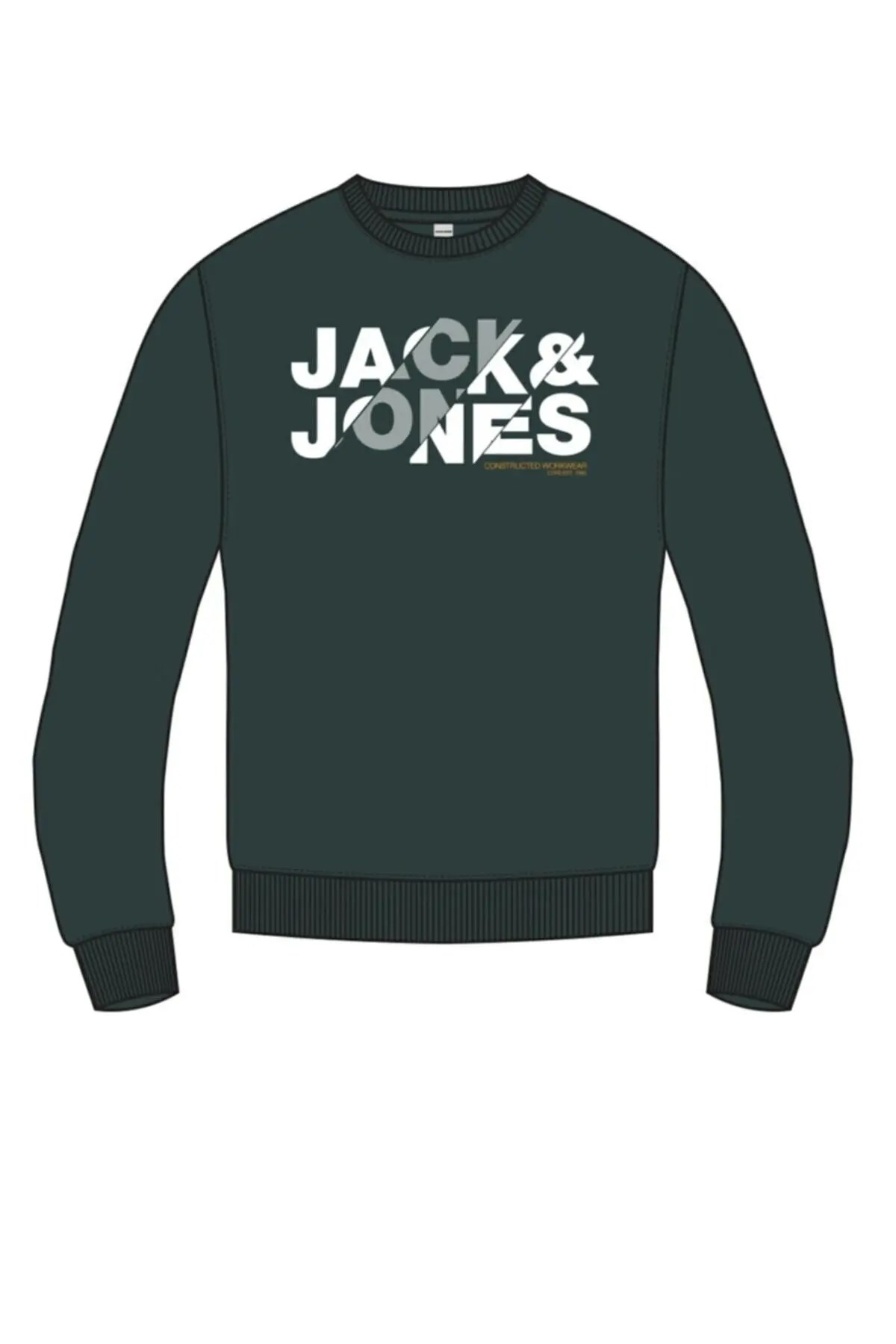 12180202Jack&Jones Jcobla Sweat Crew Neck Erkek Sweatshirt