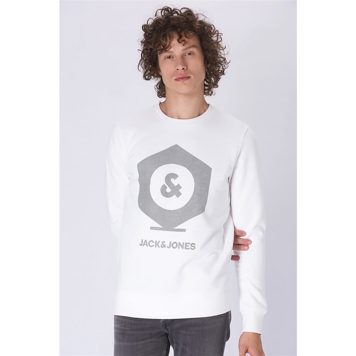 12153067Jack & Jones Jcoclo Tee Ss Crew Neck Erkek Tişört