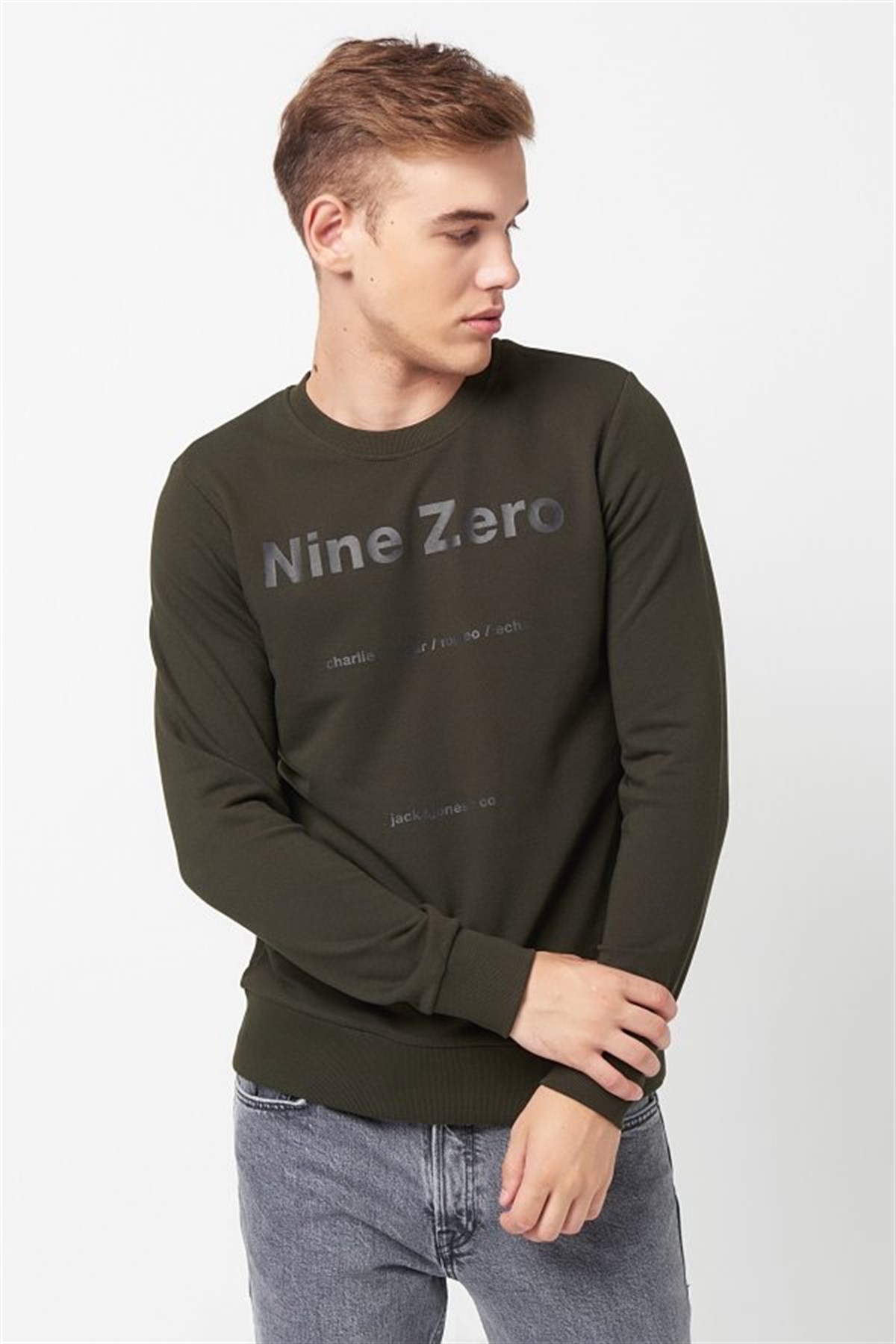 12161759NEBIMV3NEBIMV3|12161759|RosinJACK&JONES JCOPILOT SWEAT CREW NECK ERKEK SWEATSHIRT-Rosin