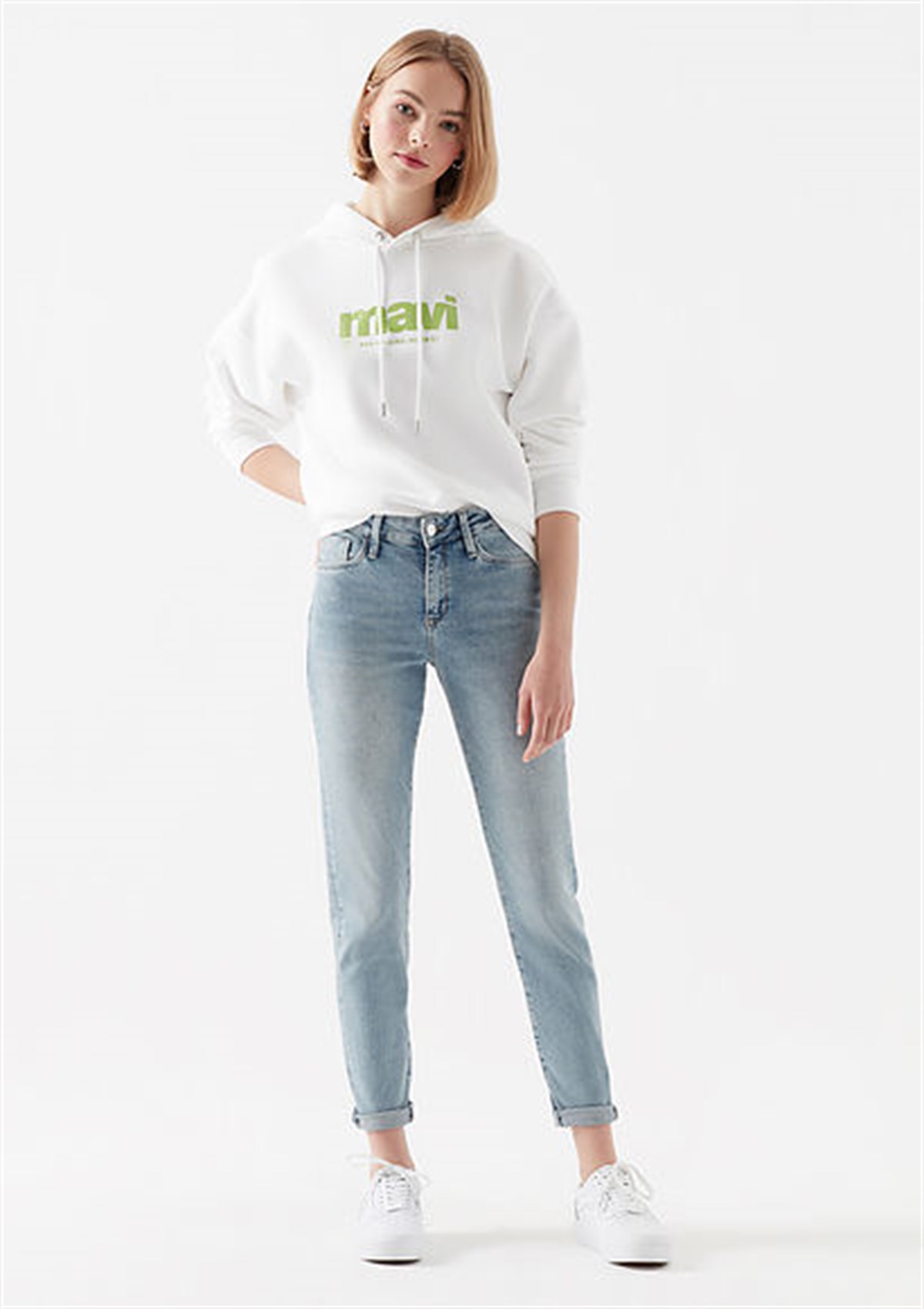 168334-620Mavi Mavi Sweatshirt Beyaz