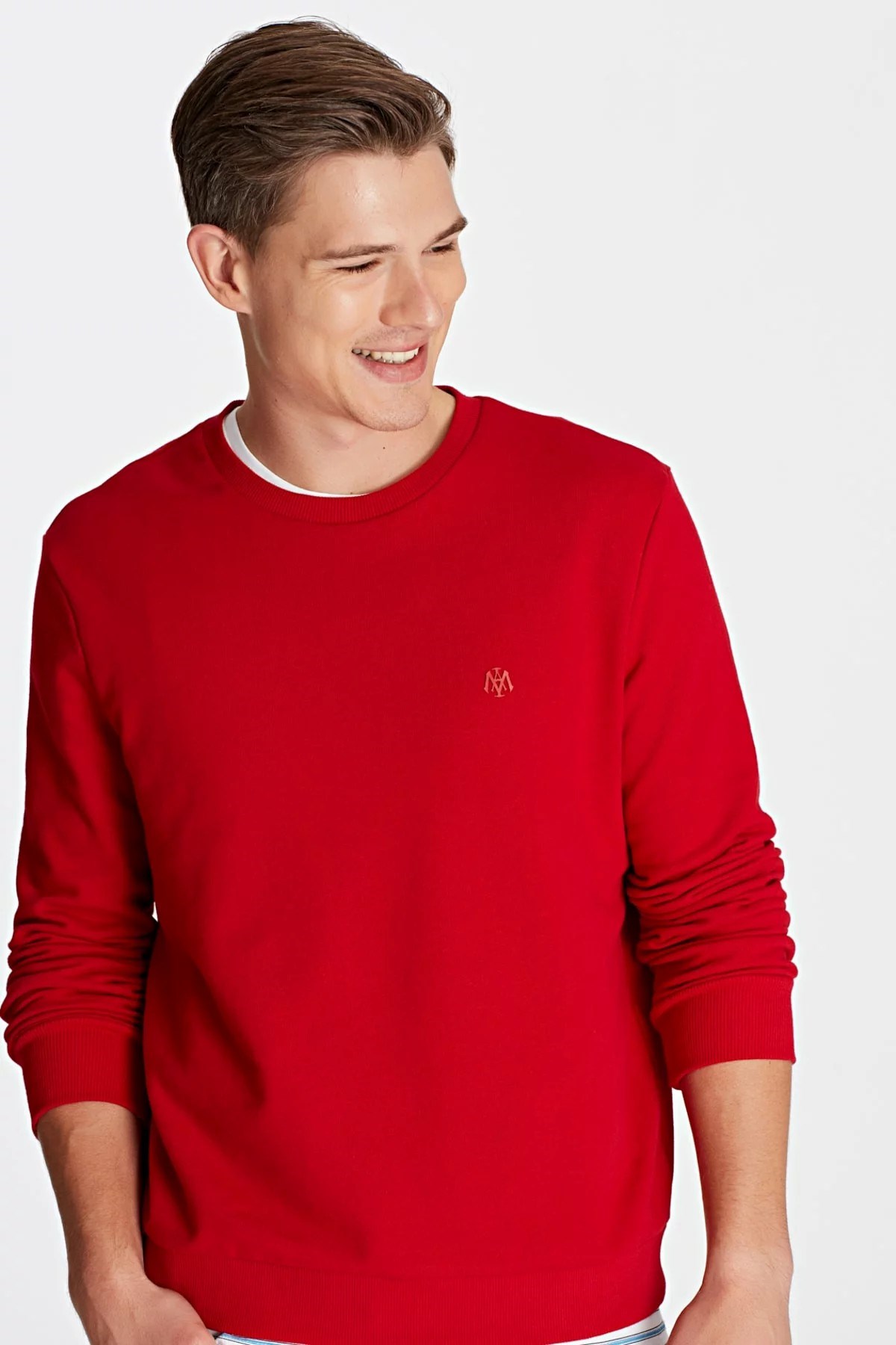 065751-29781Mavi Sweatshirt Kırmızı