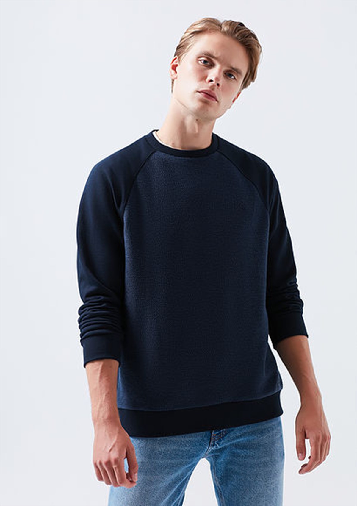 066274-32184Mavi Total Eclipse Erkek Sweatshirt