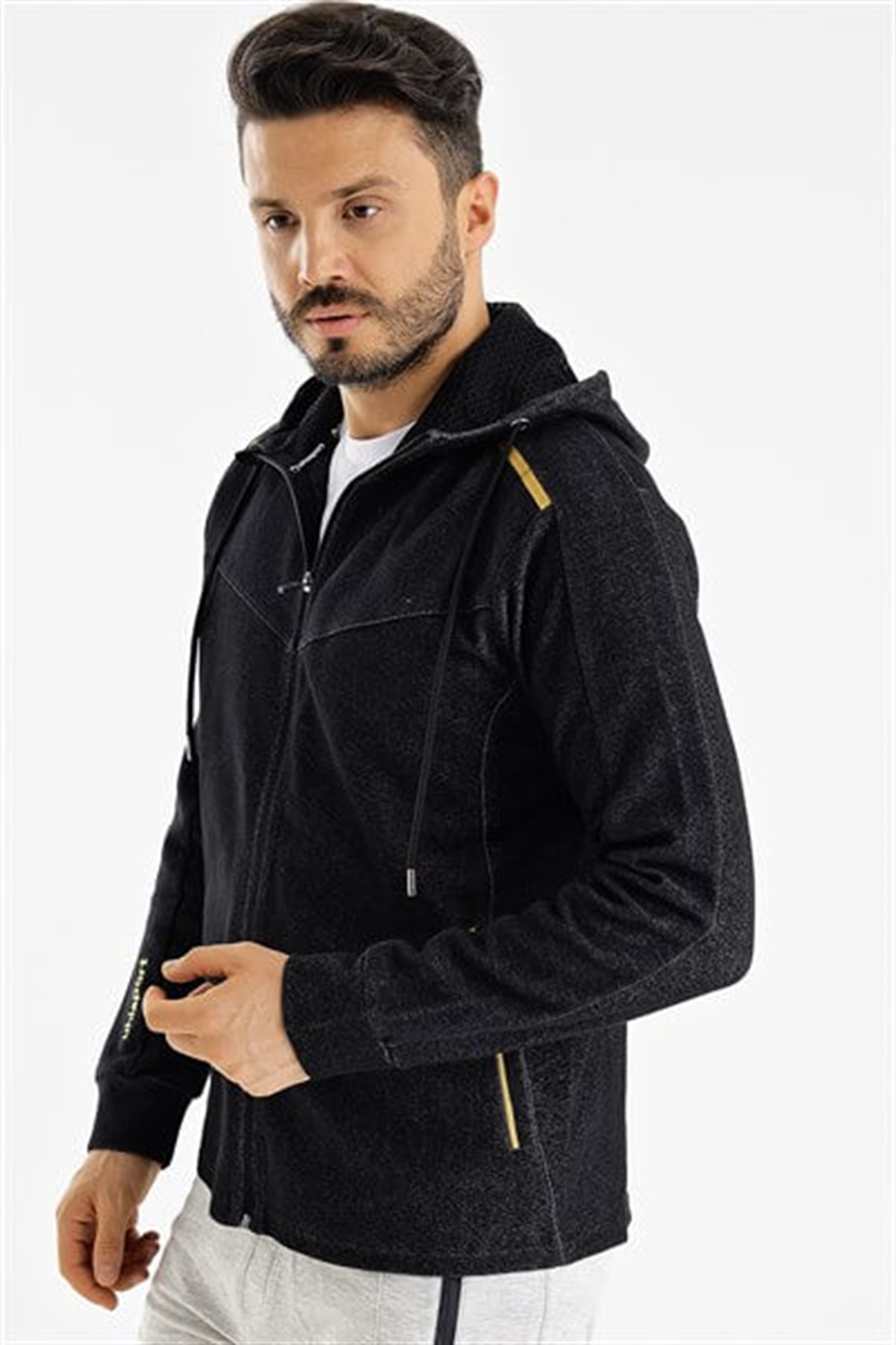 1119003Uhlsport Pamuk Kapşonlu Over M Erkek Sweatshirt