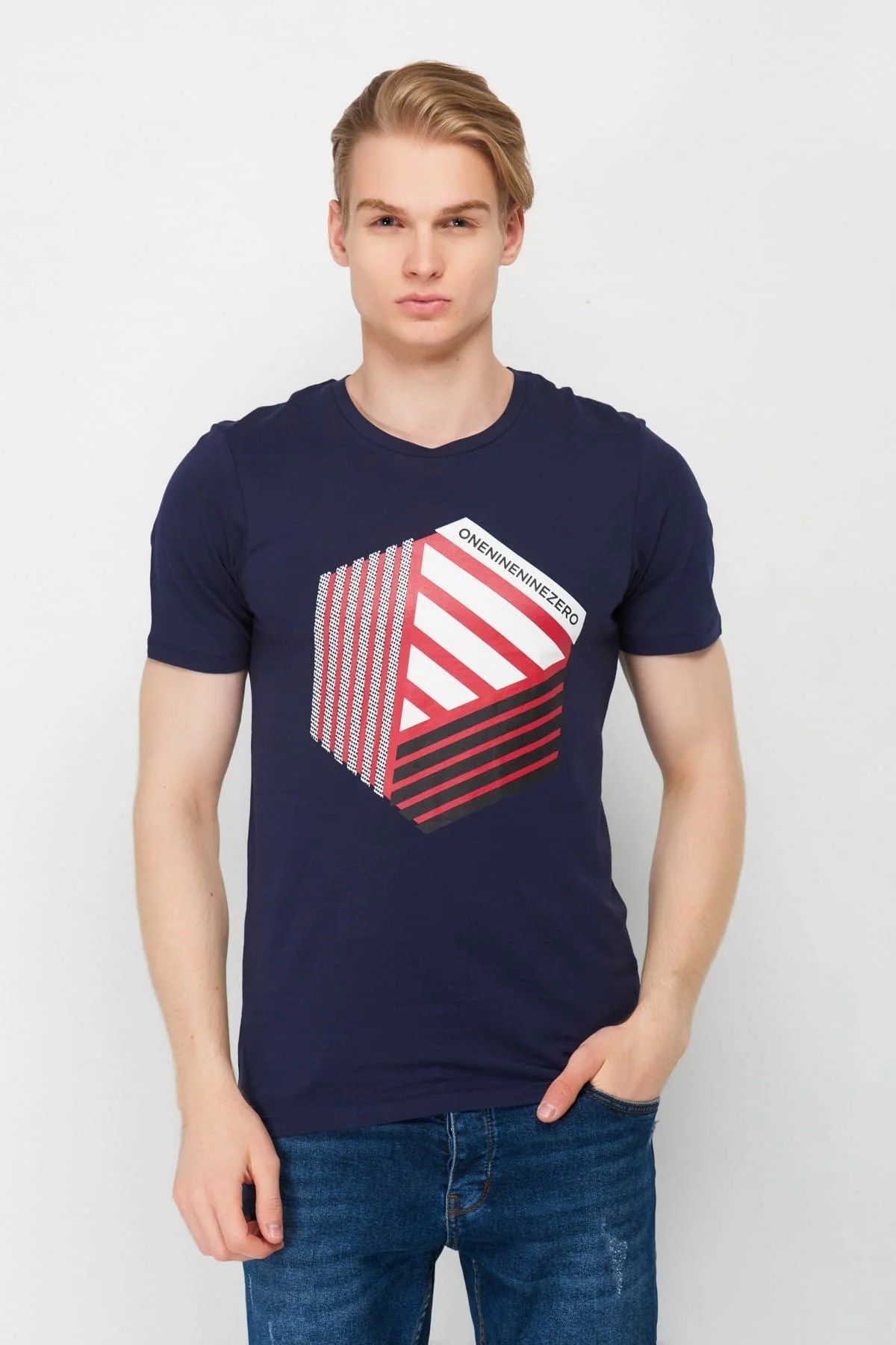 12152862Jack & Jones Jcoboost Tee Ss Crew Neck Erkek Tişört