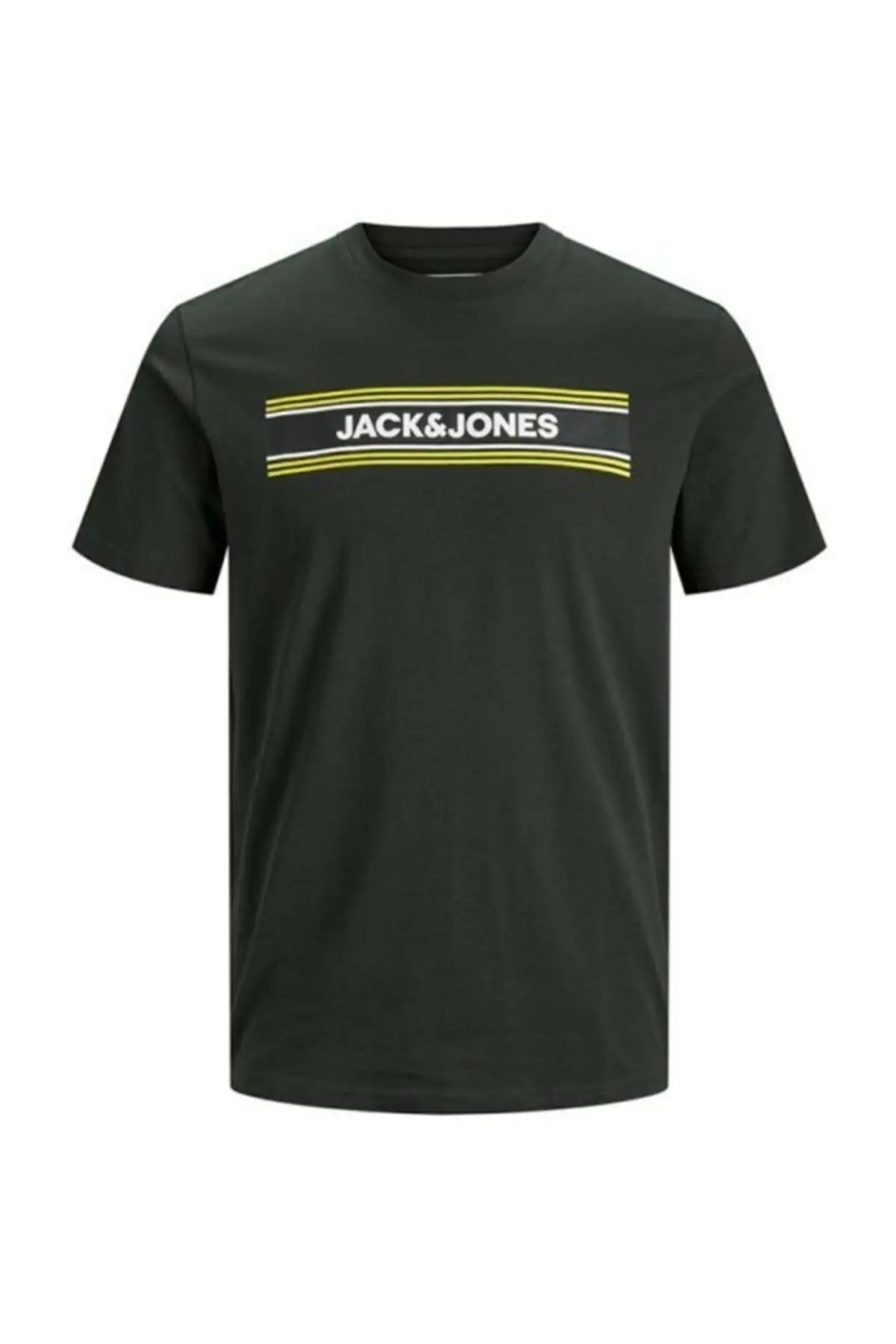 12171411Jack&Jones Jcosign Tee Ss Crew Neck Erkek T-Shirt