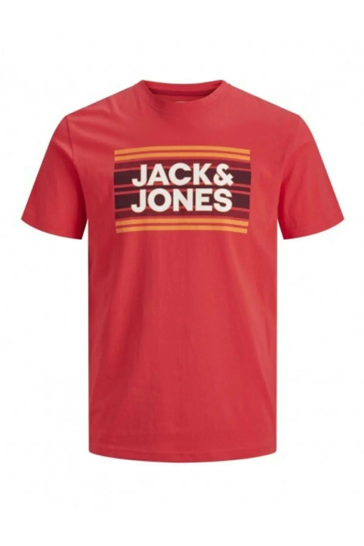 12171411Jack&Jones Jcosign Tee Ss Crew Neck Erkek T-Shirt