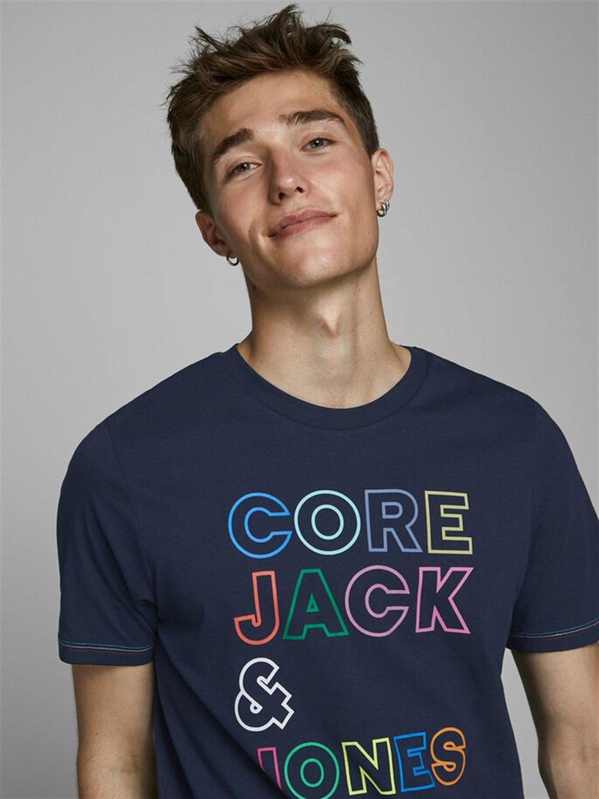 12171360Jack&Jones Jcojacob Tee SS Crew Neck Erkek Tişört - 12171375