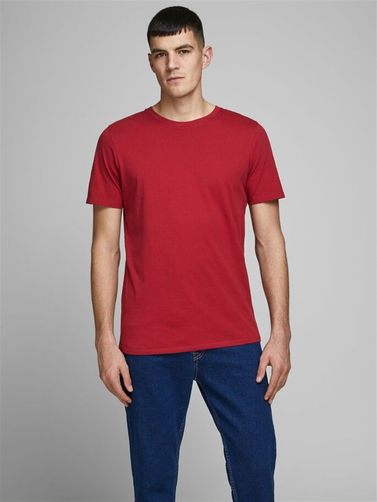 12156101Jack&Jones Jjeorganic Basic Tee SS O-Neck Noos Erkek T-Shirt-12156101