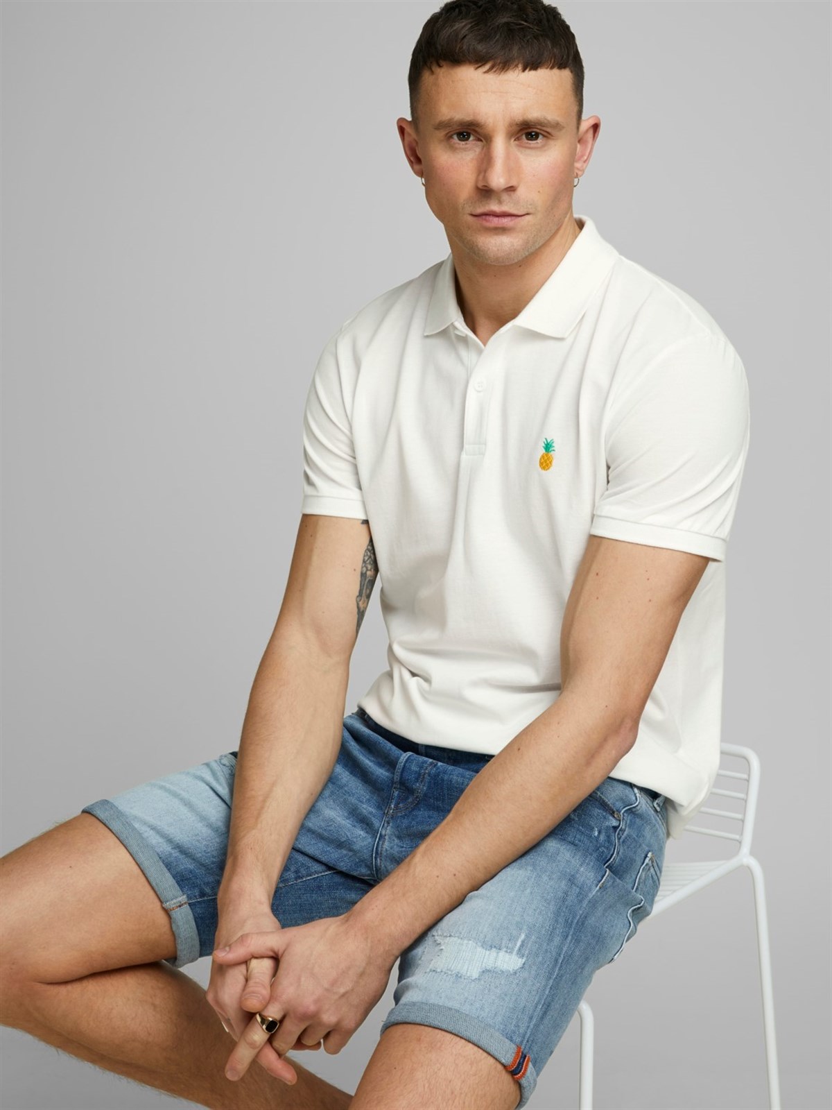 12171670Jack&Jones Jorcobana SS Erkek Polo T-Shirt-12171670