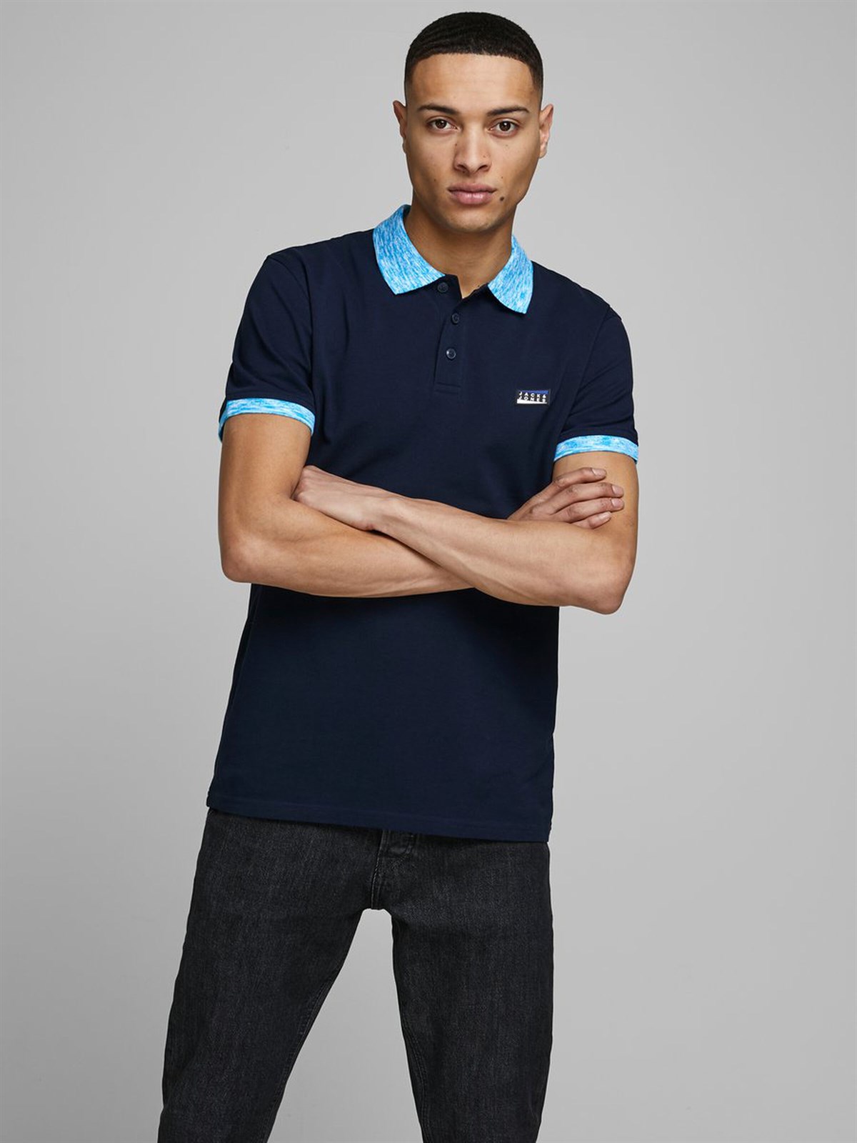 12171398Jack&Jones Jcomoose Erkek Polo Tişört