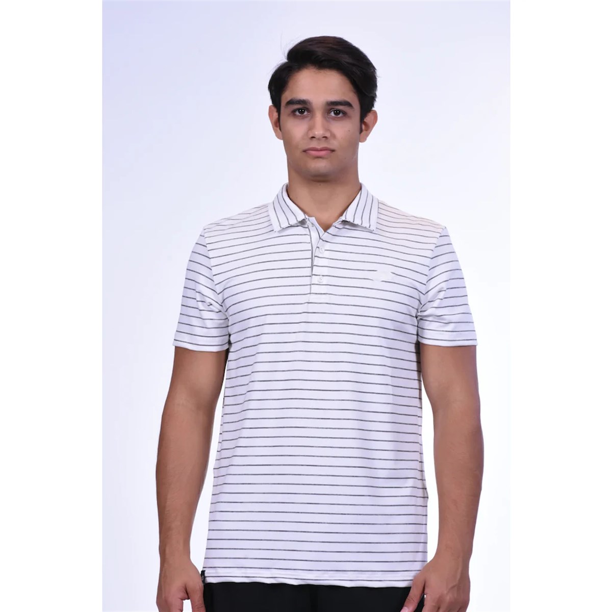 R8701Lotto Stripe Polo Pl Erkek T-Shirt - R8701