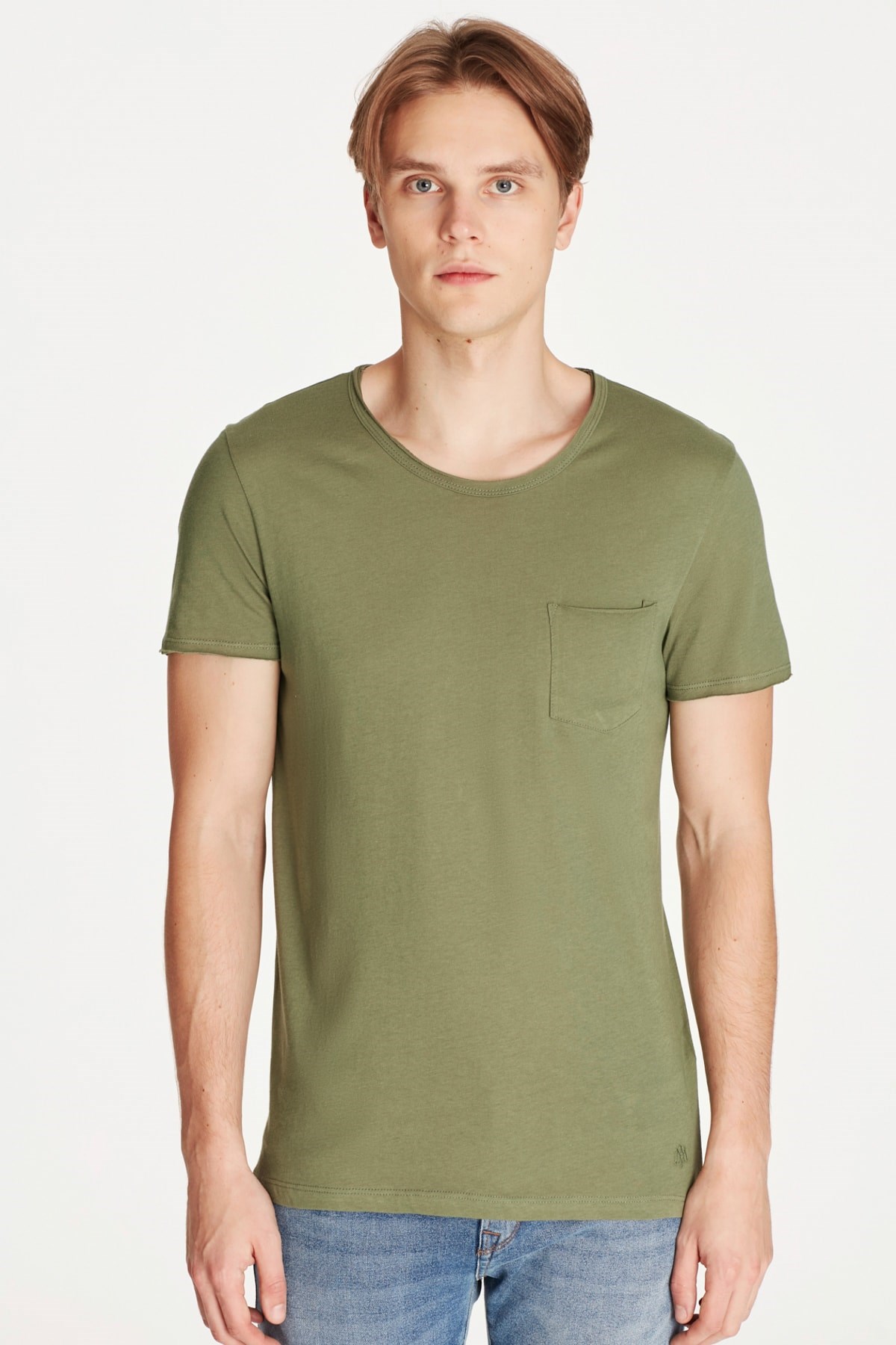 062772-30721NEBIMV3NEBIMV3|062772-30721|STDMAVİ BASIC TİŞÖRT zeytin yeşili ERKEK T-SHIRT 062772-30721-STD
