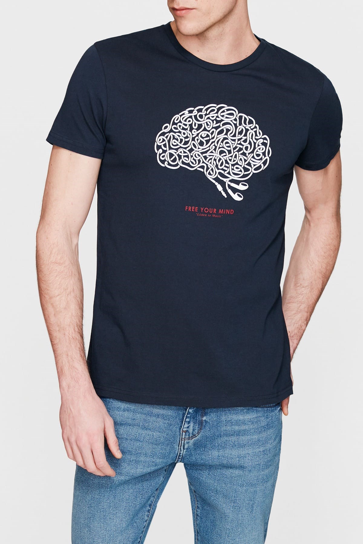 065305-28417NEBIMV3NEBIMV3|065305-28417|R000MAVİ BRAIN PRINTED TEE total eclipse-STD