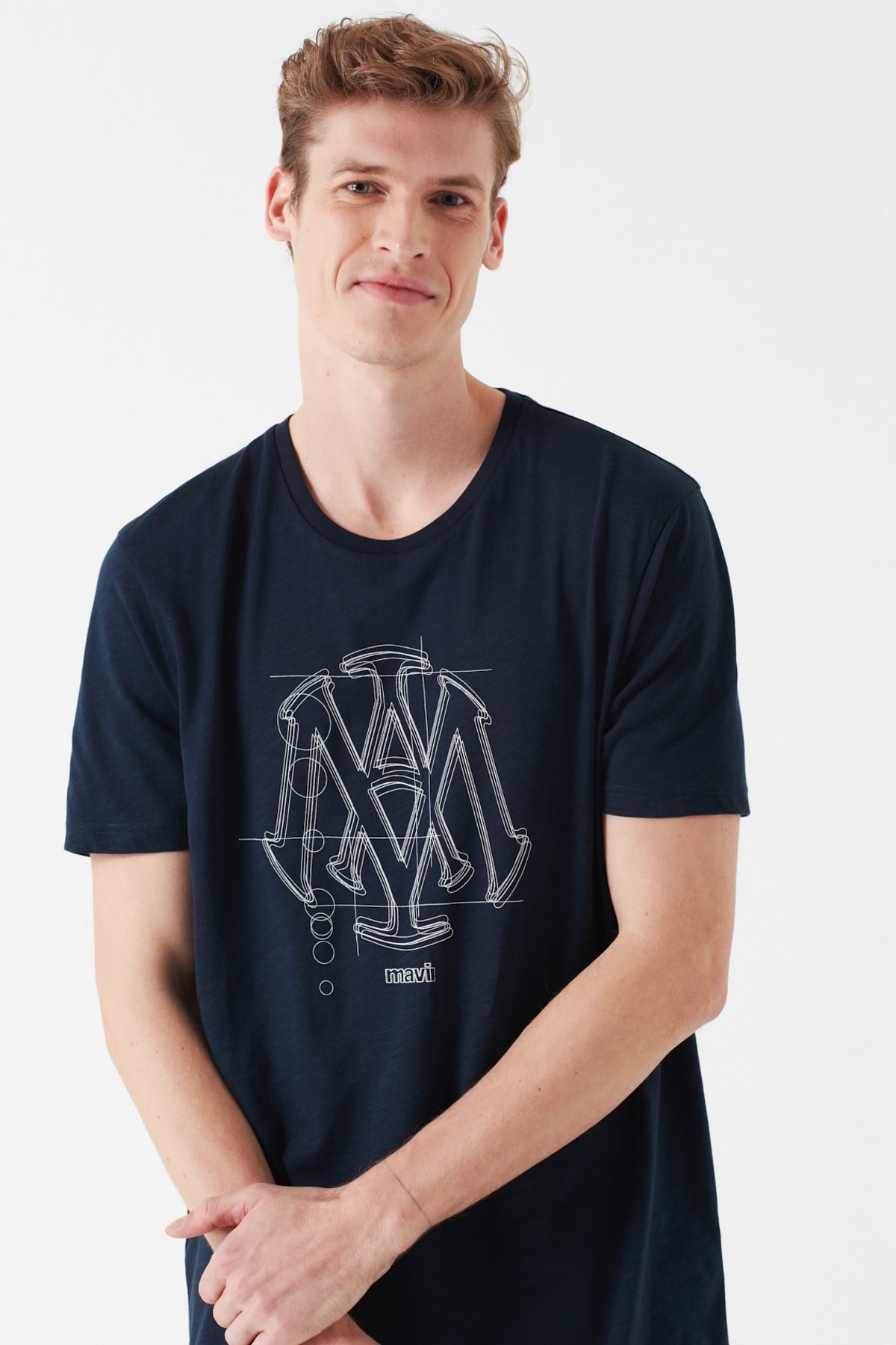 065936-30651NEBIMV3NEBIMV3|065936-30651|STDMAVİ MÜHÜR LOGO TİŞÖRT gece lacivert ERKEK T-SHIRT 065936-30651-STD