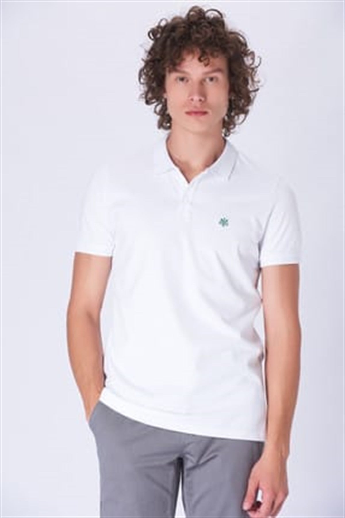 065495-620MAVİ POLO TİŞÖRT beyaz