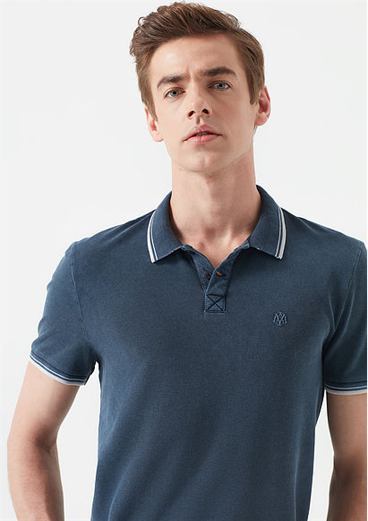 065932-18790Mavi Polo Tişört İndigo