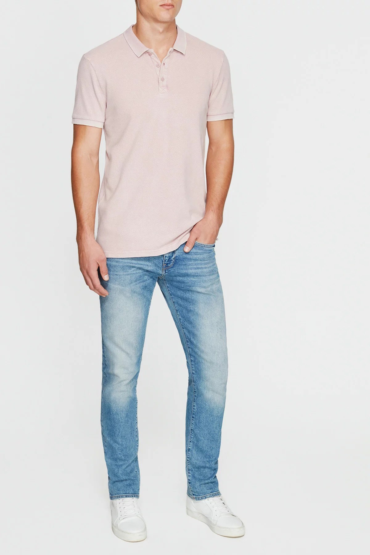 064198-26106MAVİ POLO TİŞÖRT vintage pembe