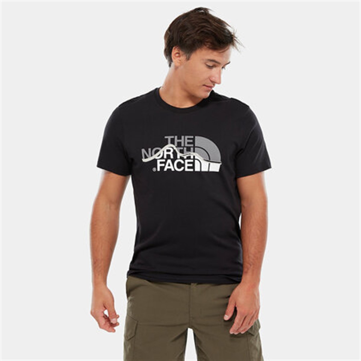 NF00A3G2JK31The North Face M S/S Mountain Line Tee - Eu T-Shirt
