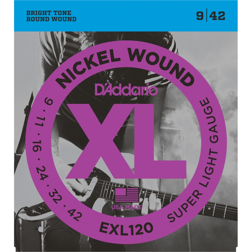 DADDARIO ELEKTRO GİTAR TEL SETİ, XL, 9-42, NICKEL WOUND, SU