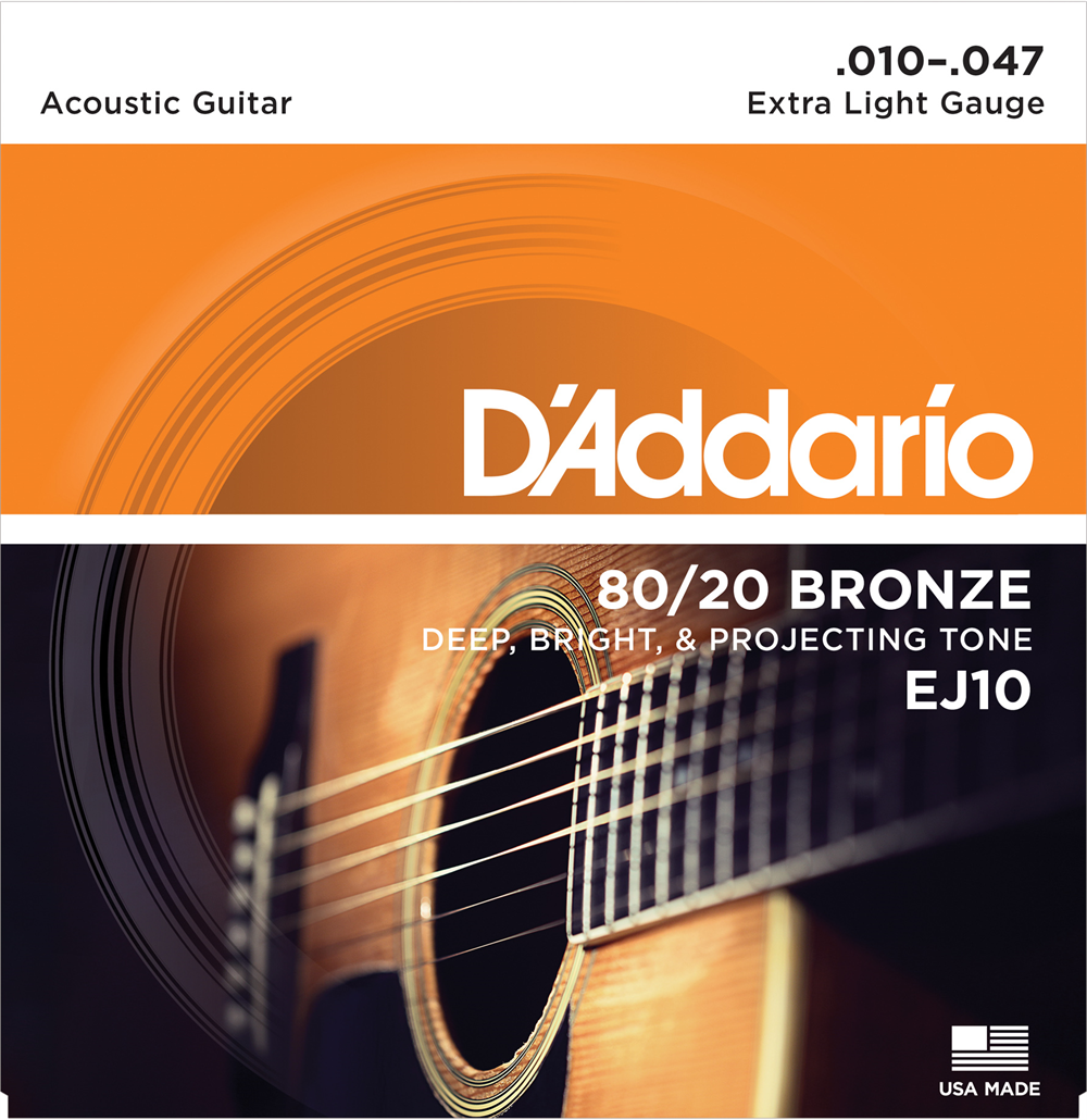 ADDARIO AKUSTİK GİTAR TEL SETİ, 80/20 BRONZE, EXTRA LIGHT