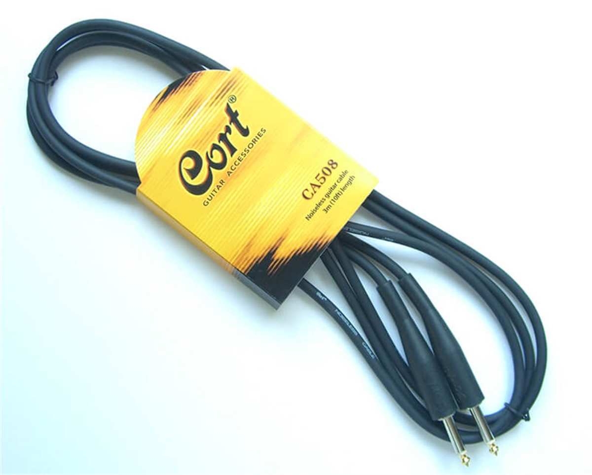 CORT CA508 GİTAR KABLO SİYAH 3mt