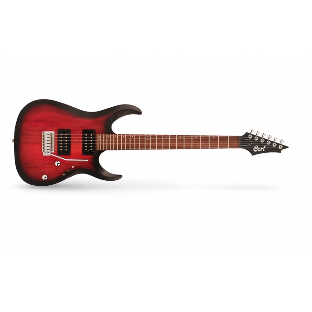 CORT ELEKTRO GİTAR , OPEN PORE BLACK CHERRY BURST (H-H)