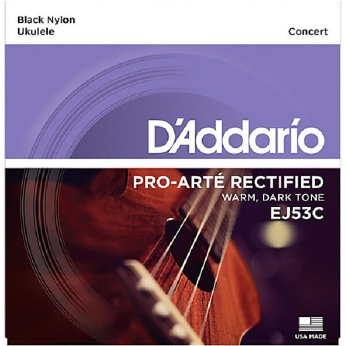 DADDARIO EJ53C CONCERT SİYAH UKULELE TEL SETİ