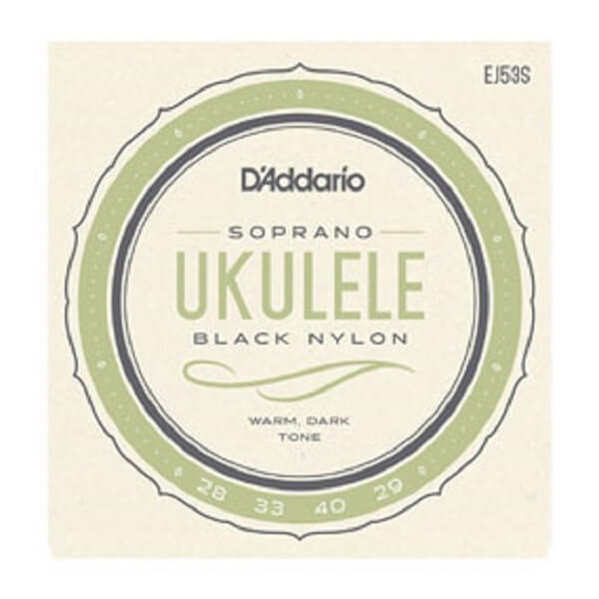 DADDARIO EJ53S SOPRANO SİYAH UKULELE TEL SETİ
