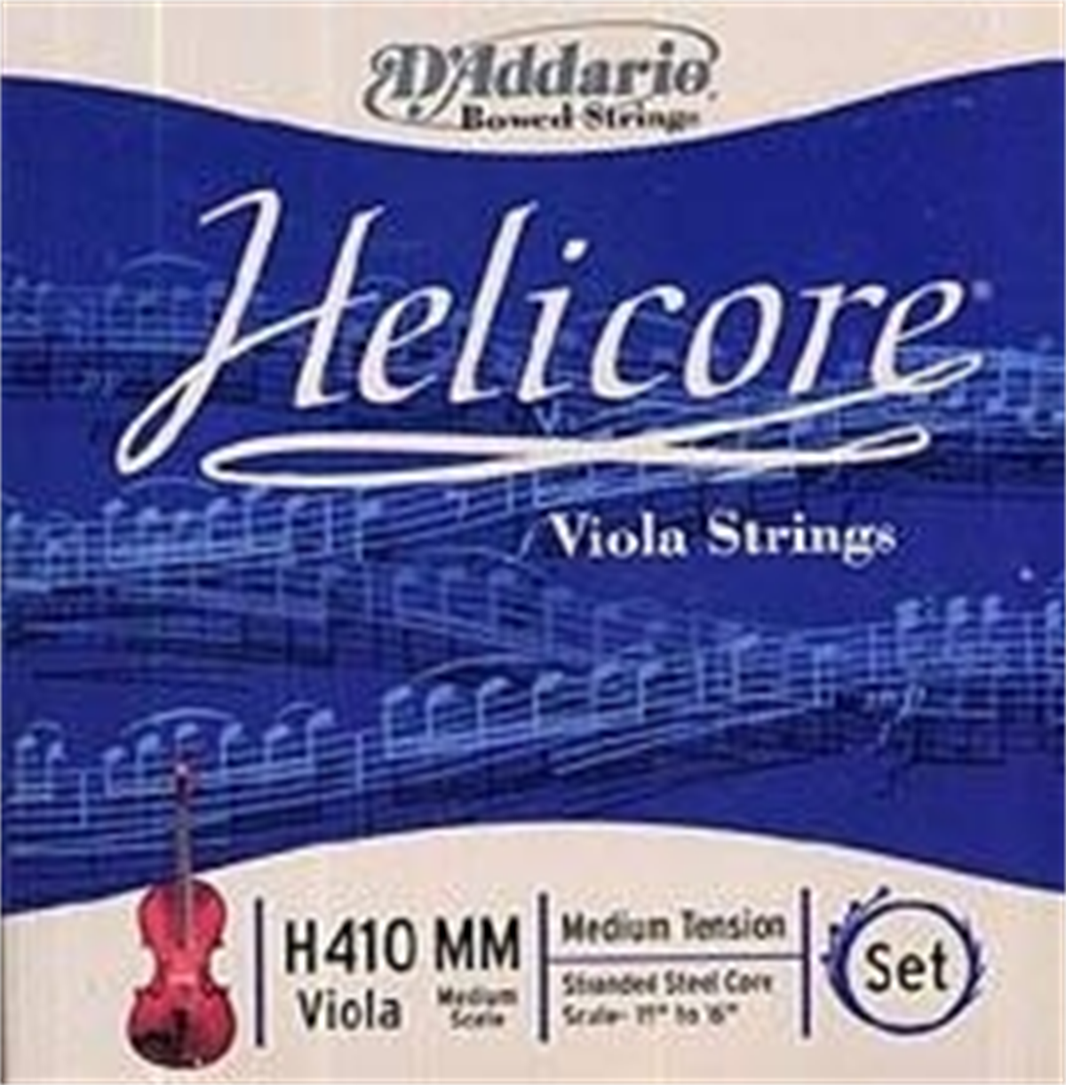 DADDARIO VIOLA TEL SETİ, HELICORE, MEDIUM SCALE, MEDIUM TEN
