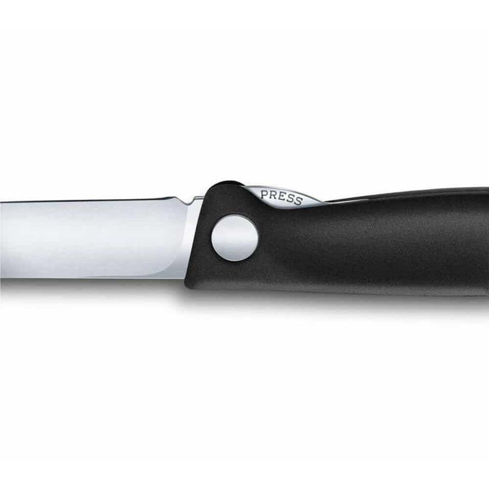 ​​​​​​​​​​​​​​​​​​​​​​​​​​​​​​​​​​Victorinox Siyah Düz Katlanabilir Domates Bıçağı 11 cm