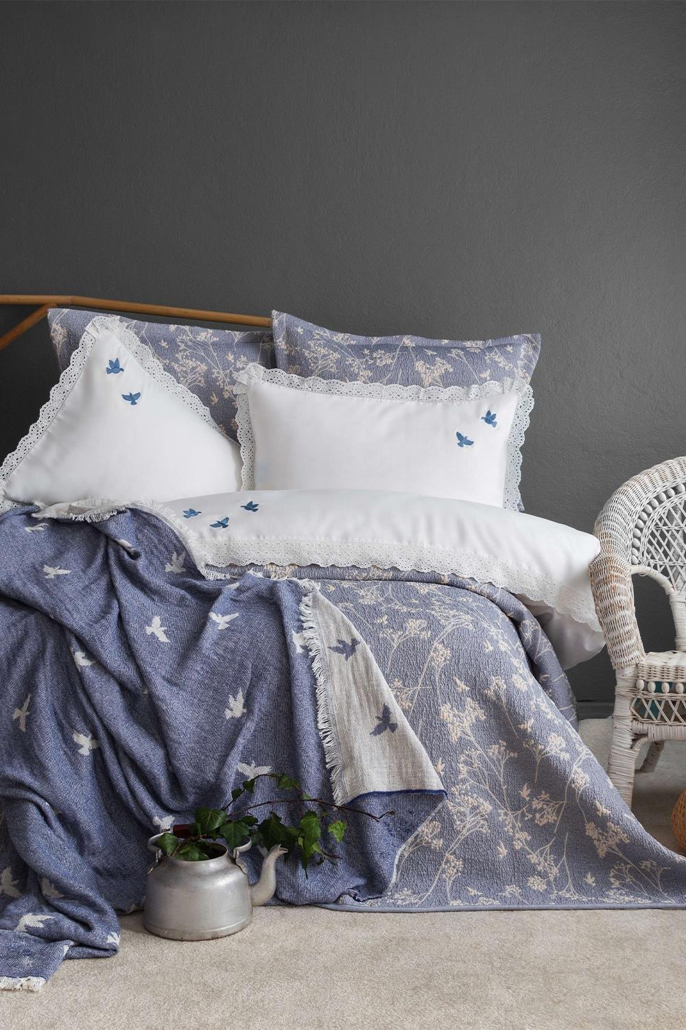 Apricitas Timeless Prime Set Albatros Çift Kişilik İndigo