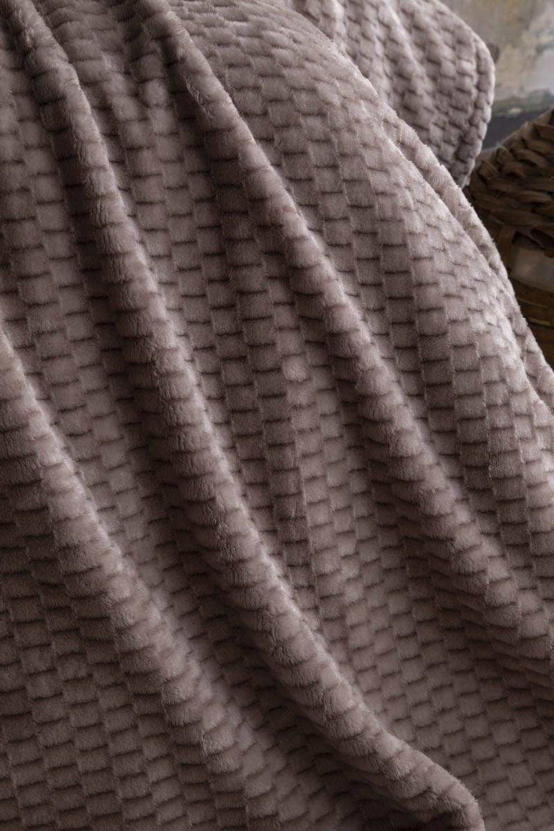Apricitas Trusty Jakar Desenli Battaniye Vizon Çift Kişilik 200x220 Cm