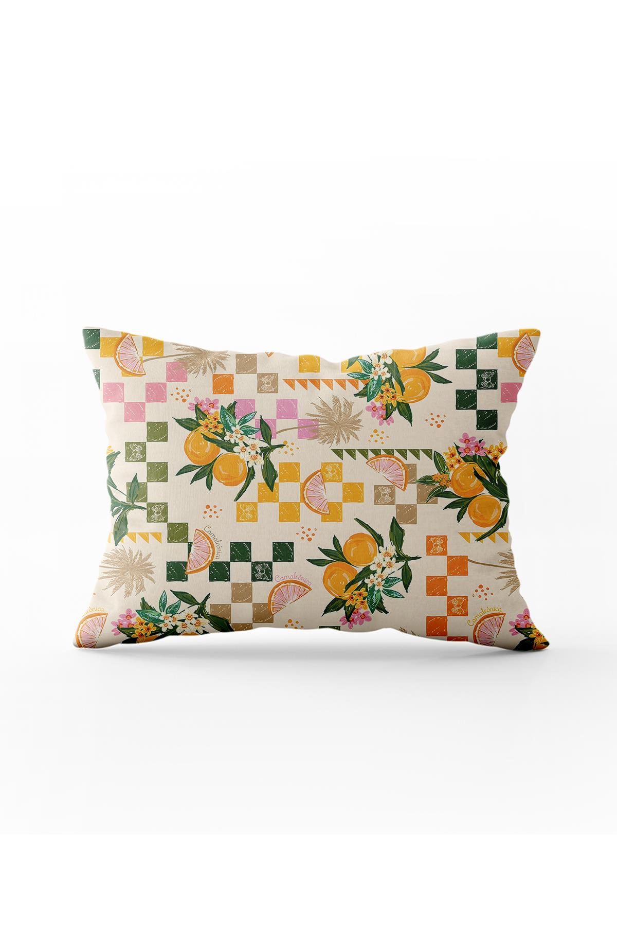 Arancione Co. Çift Tarafı Baskılı Dikdörtgen Kırlent Kılıfı 6AOD20