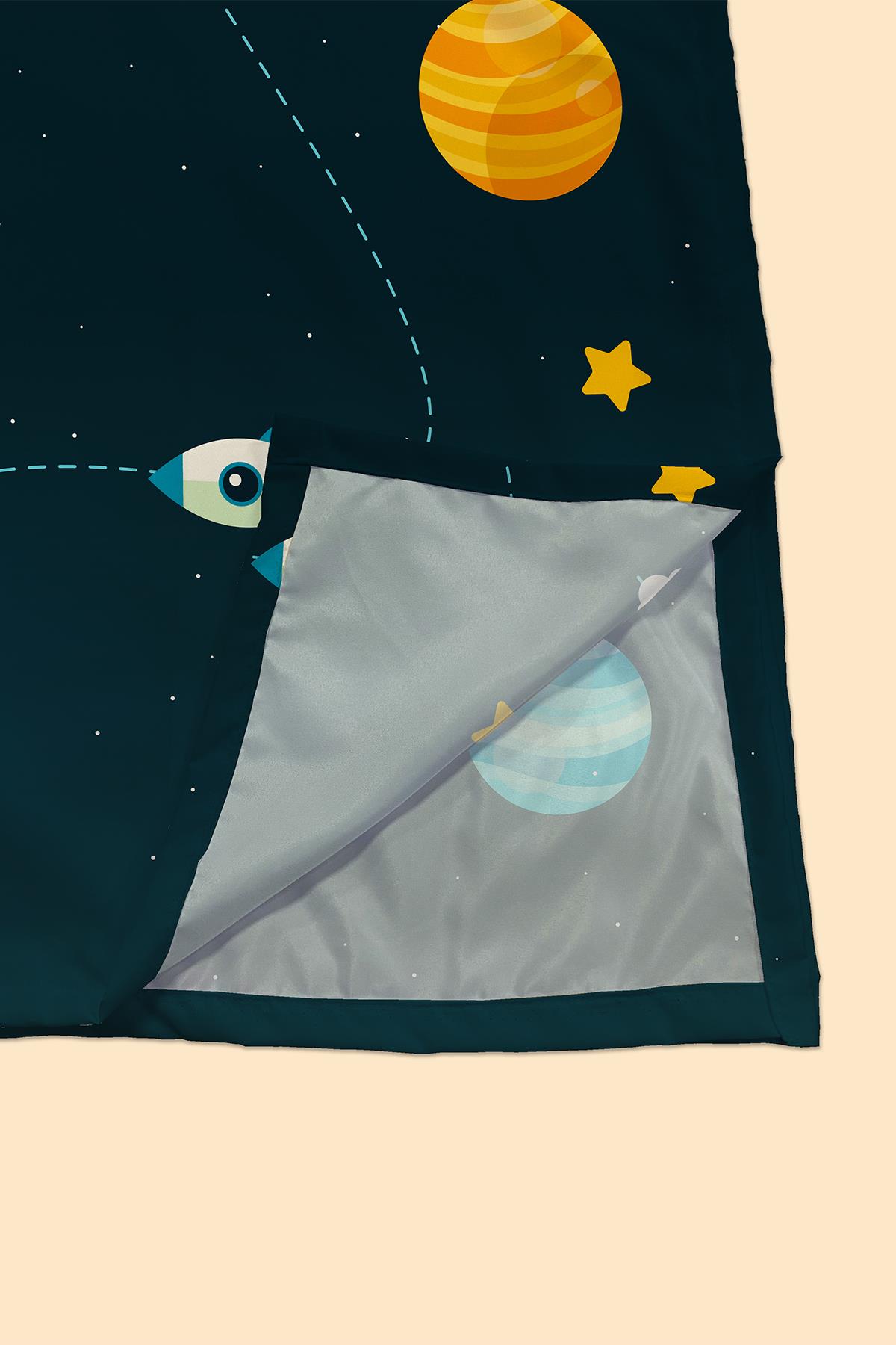 Arancione Co. Space Water Repellent, Yer/Mama Sandalyesi Altı, Aktivite, Yemek ve Oyun Örtüsü