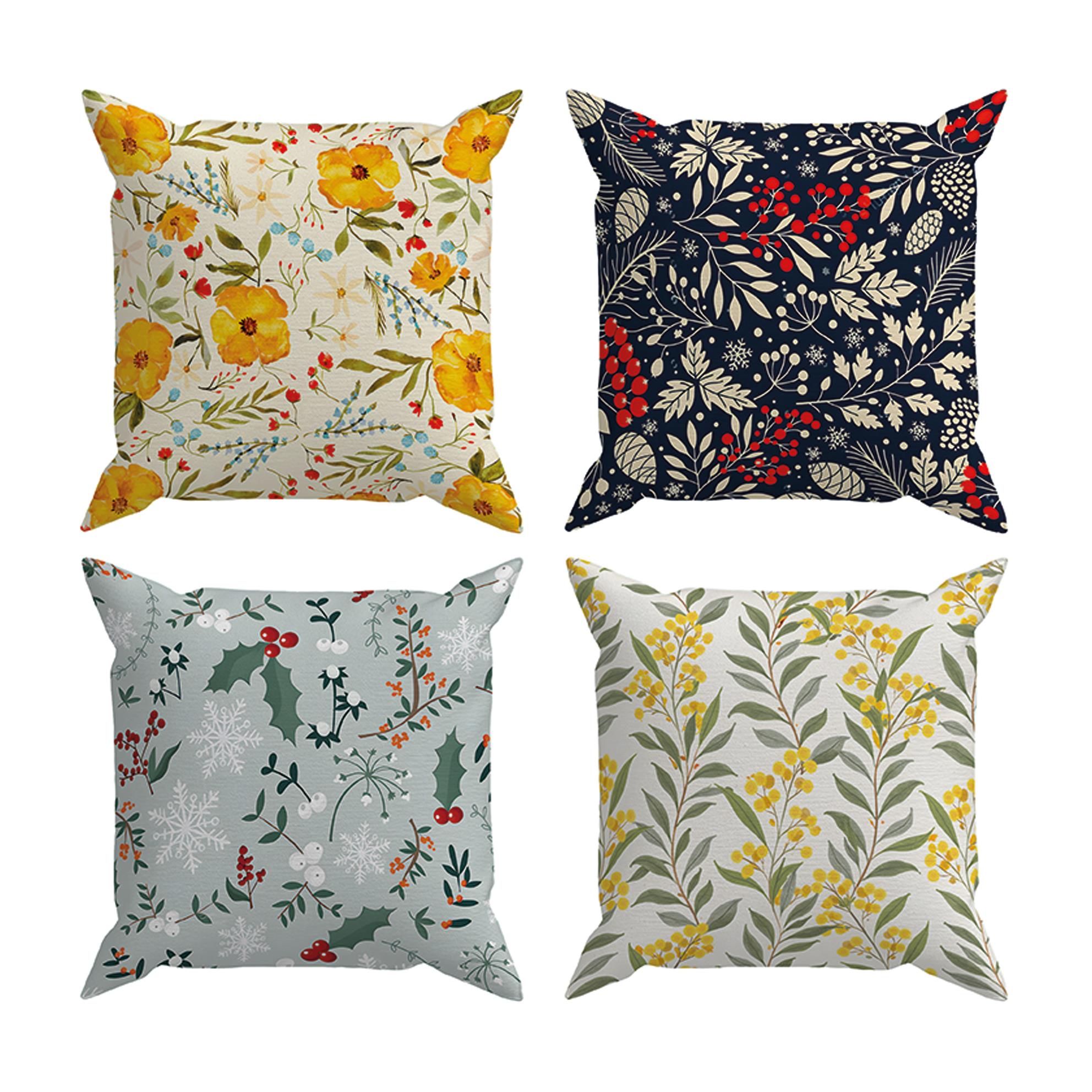 Arancione Co. Çift Tarafı Baskılı 4’lü Kırlent Kılıfı 6AOD15