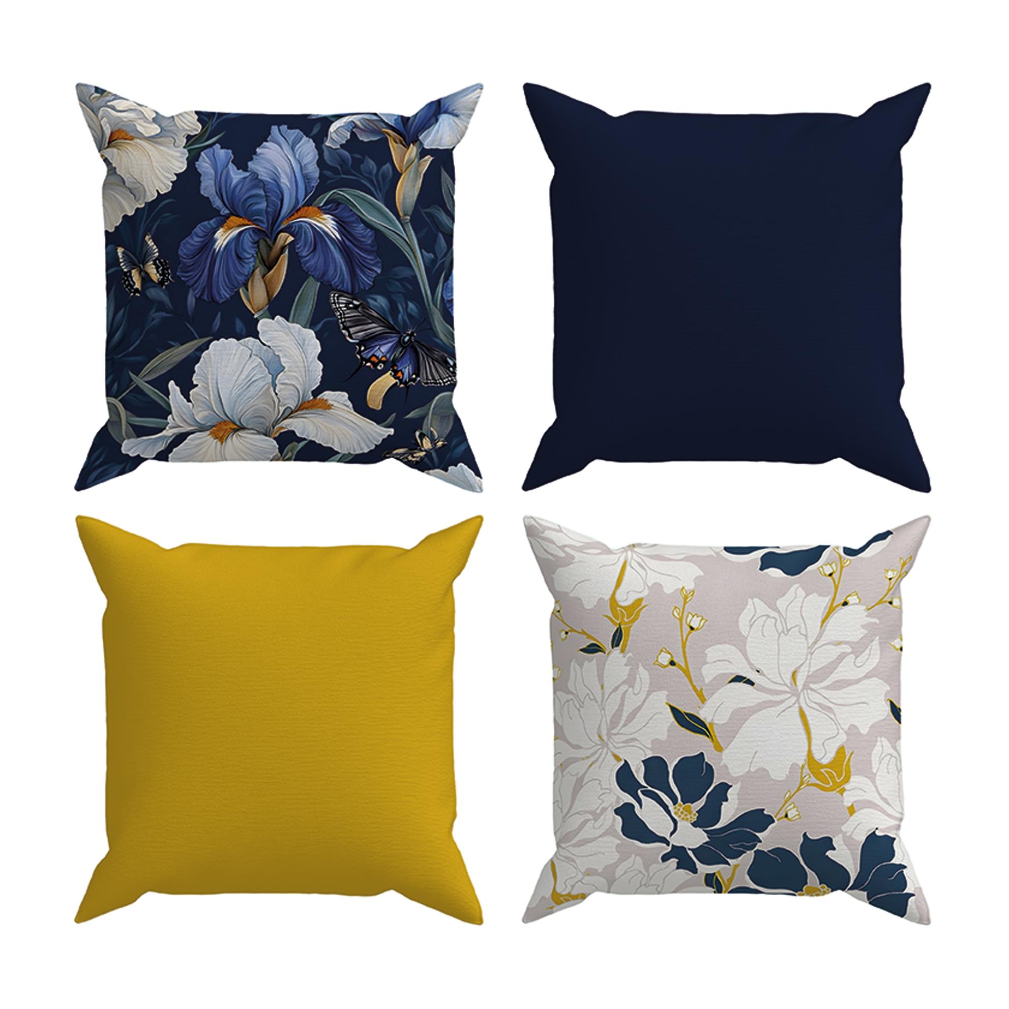 Arancione Co. Çift Tarafı Baskılı 4’lü Kırlent Kılıfı 6AOD7