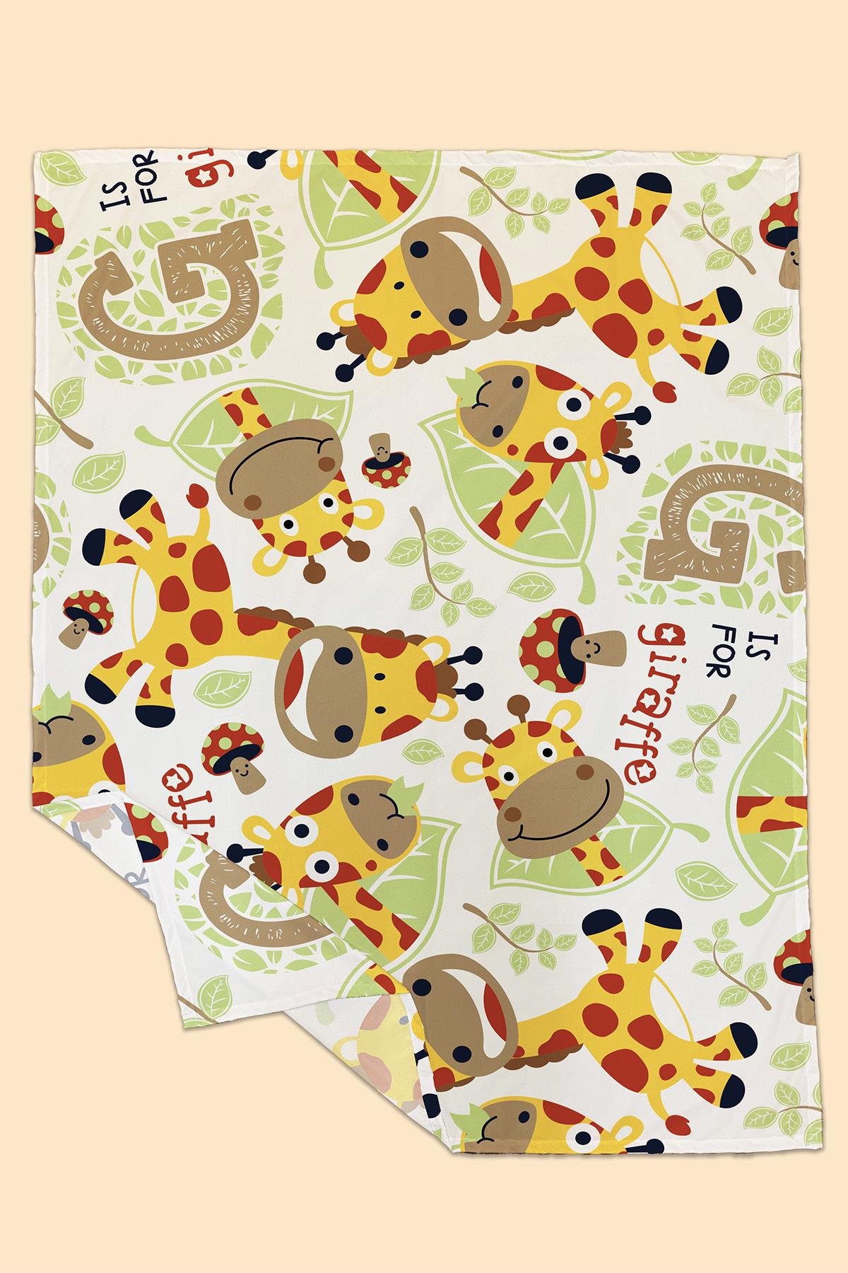 Arancione Co. Zürafa Water Repellent,Yer/ Mama Sandalyesi Altı,Aktivite,Yemek ve Oyun Örtüsü