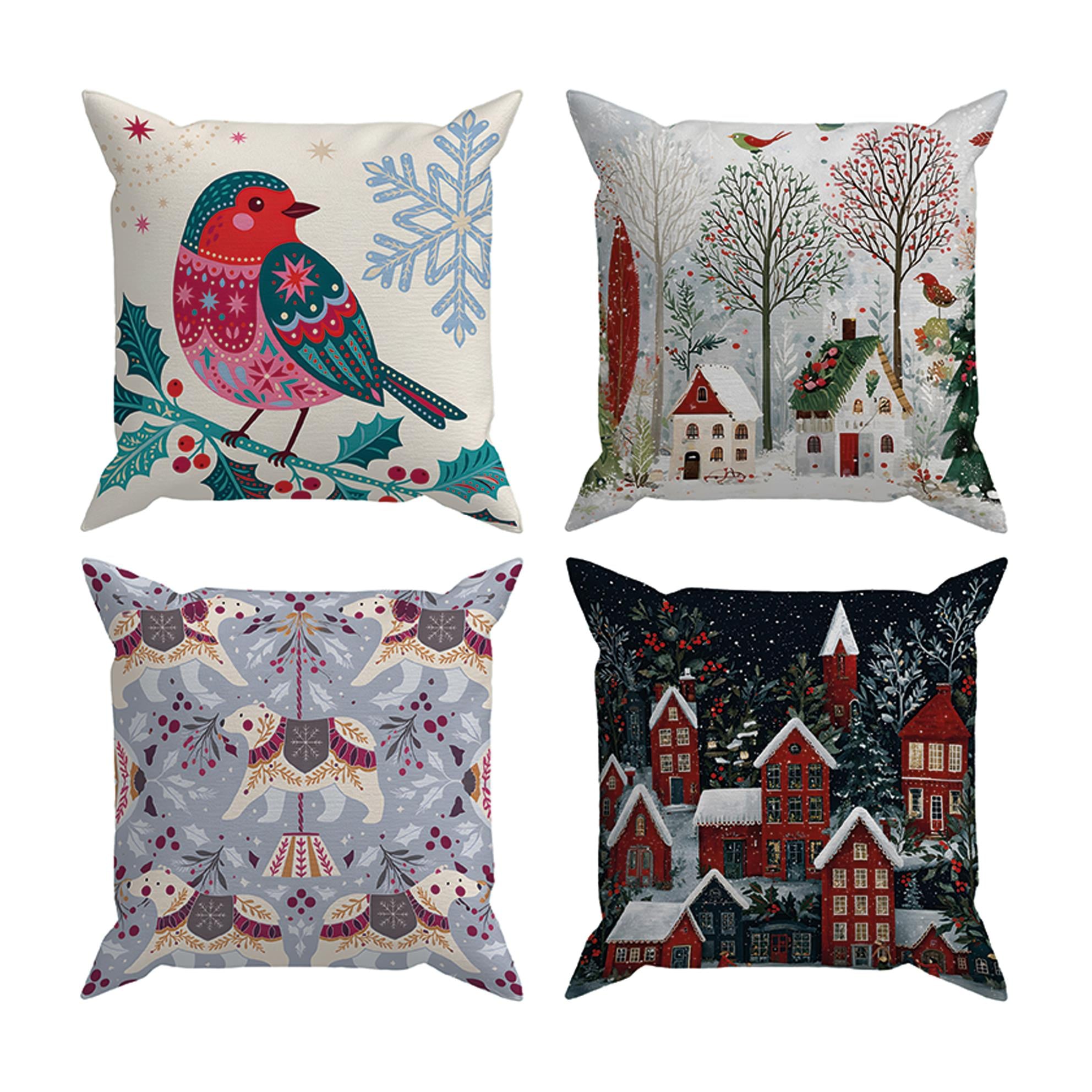 Arancione Co. Çift Tarafı Baskılı 4’lü Kırlent Kılıfı 6AOD13