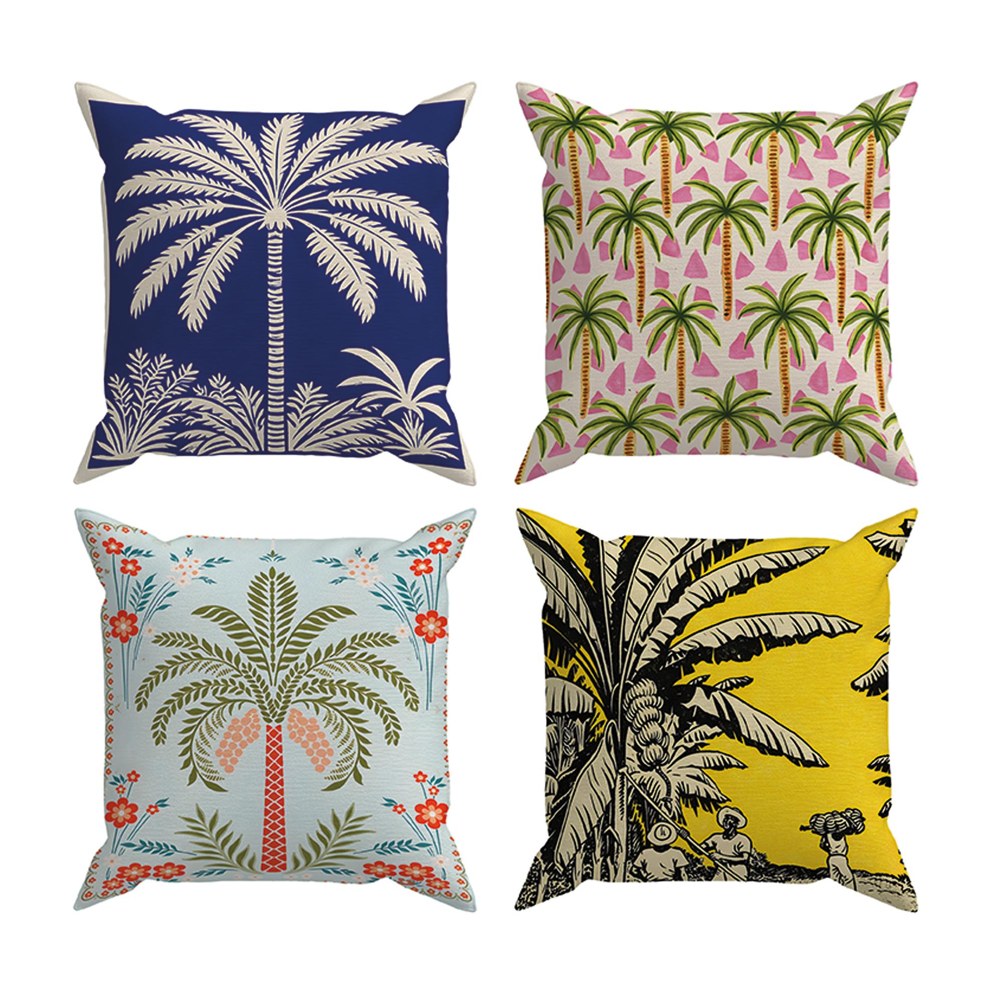 Arancione Co. Çift Tarafı Baskılı 4’lü Kırlent Kılıfı 6AOD11