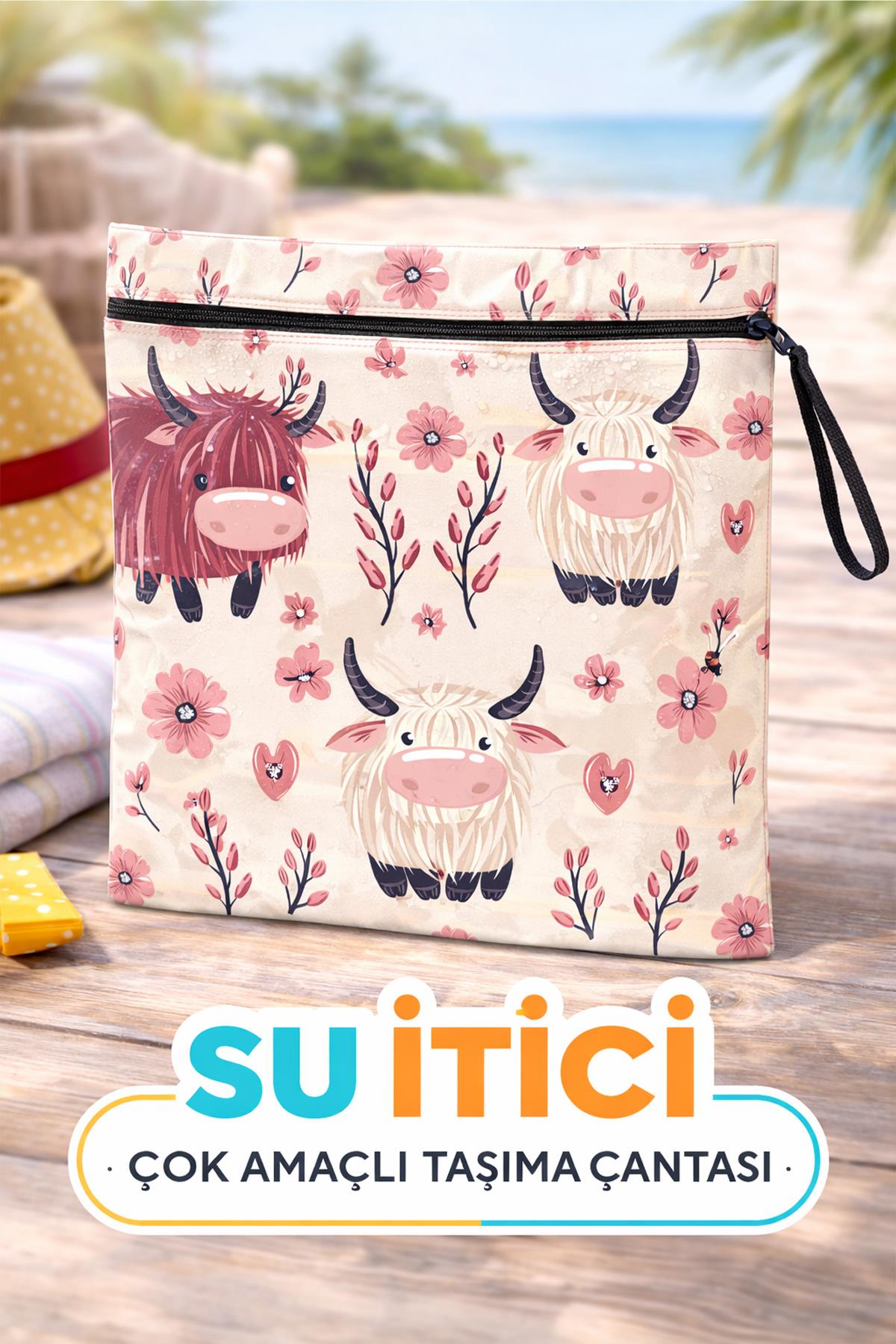Arancione Co Buffalo Su Geçirmez Islak Mayo Çantası, Torbası 35x25 Cm
