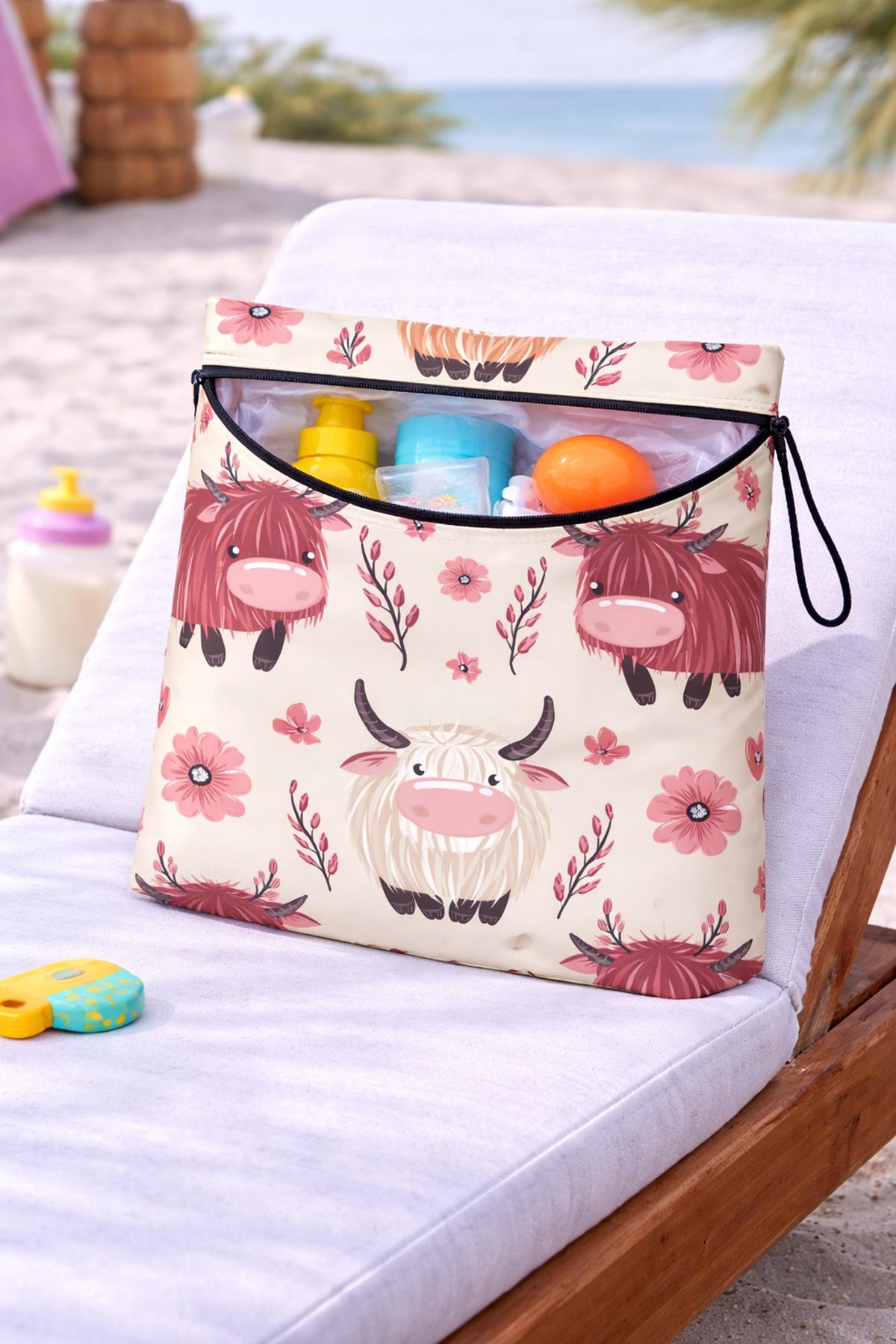 Arancione Co Buffalo Su Geçirmez Islak Mayo Çantası, Torbası 35x25 Cm
