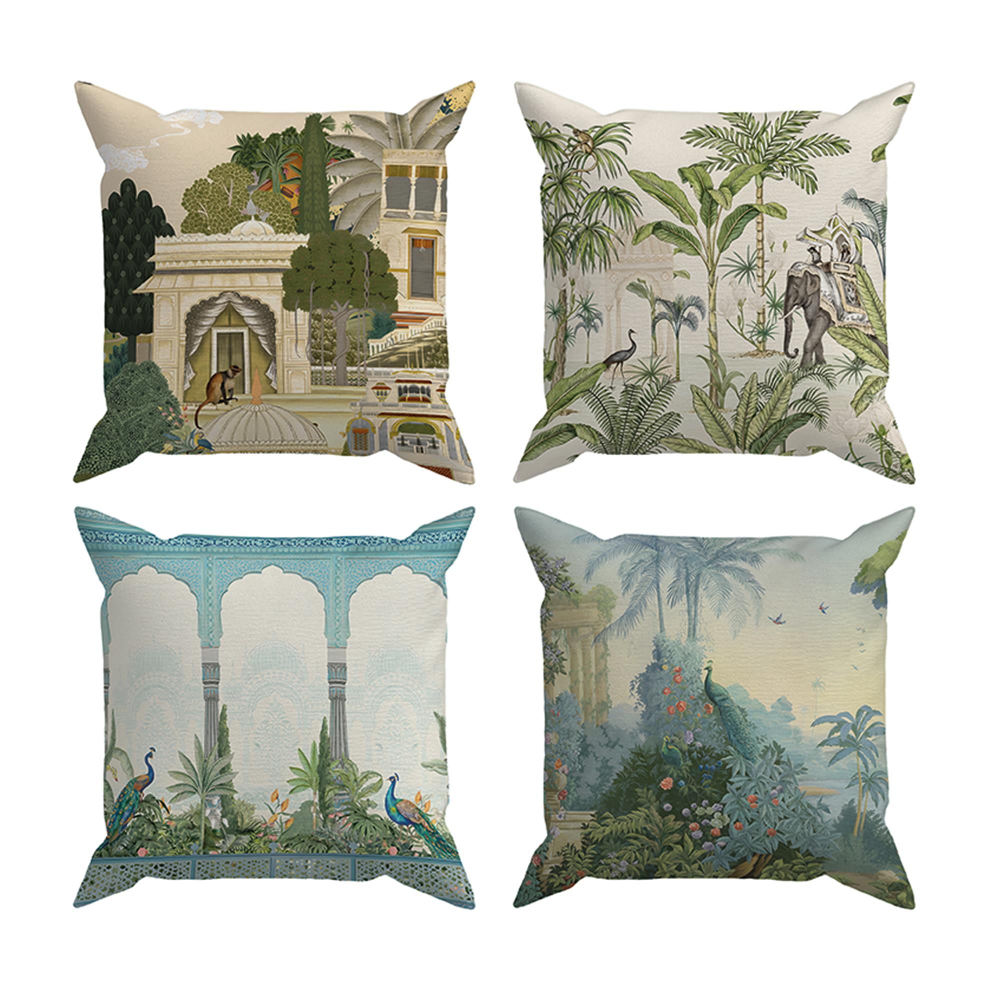 Arancione Co. Çift Tarafı Baskılı 4’lü Kırlent Kılıfı 6AOD12