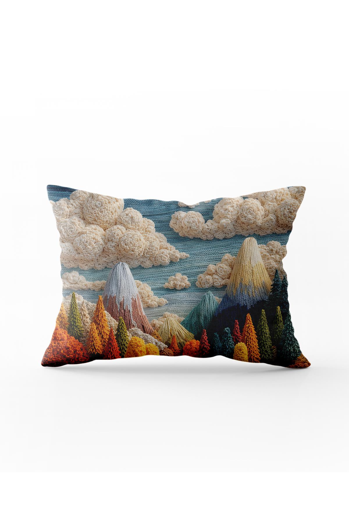 Arancione Co. Çift Tarafı Baskılı Dikdörtgen Kırlent Kılıfı 6AOD16