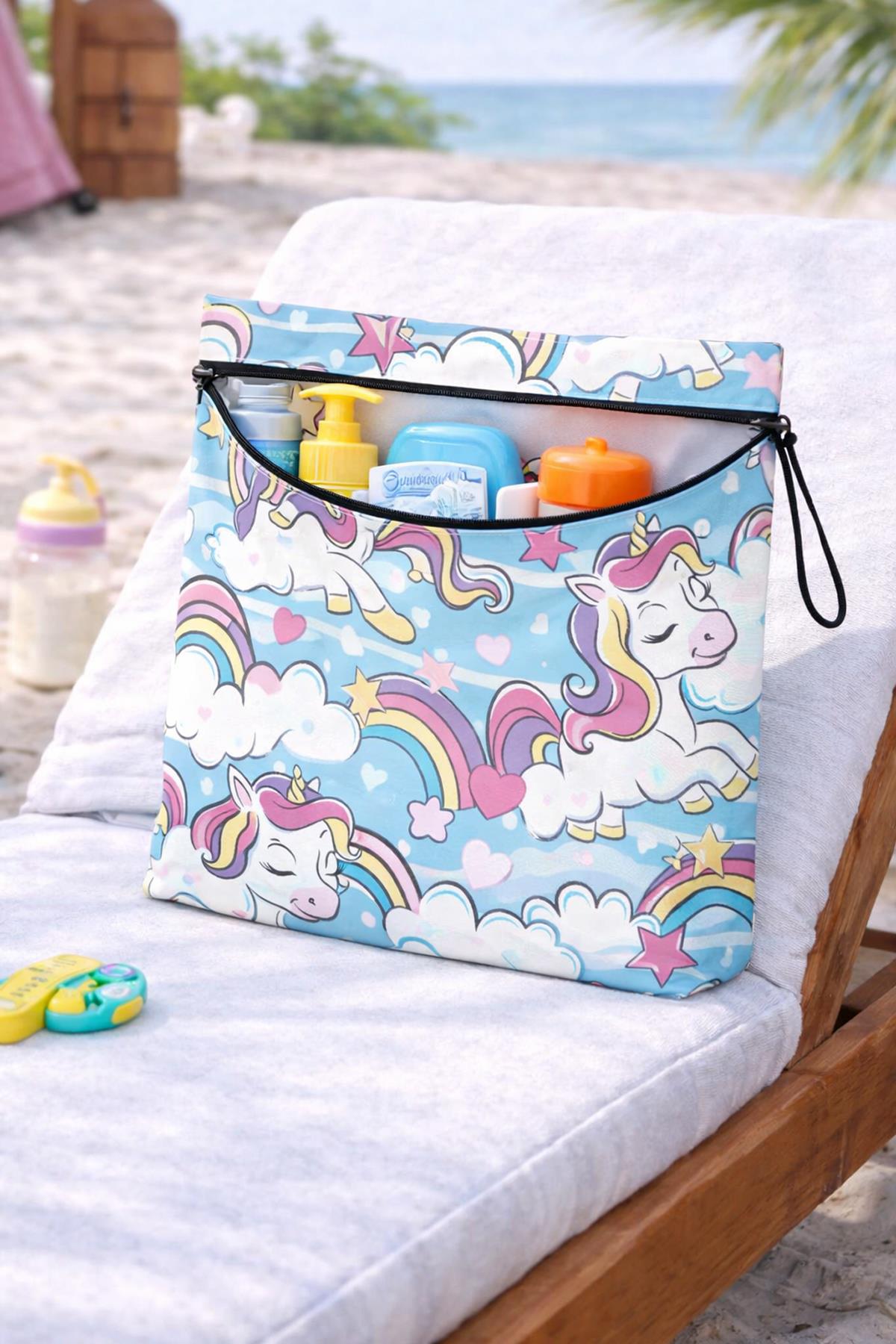 Arancione Co Rainbow Su Geçirmez Islak Mayo Çantası, Torbası 35x25 Cm