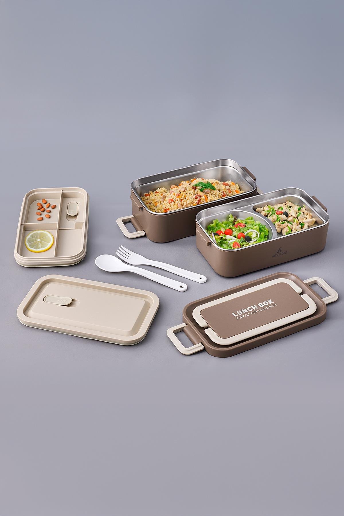 Aryıldız Bento Lunch Box Haki 2000 Ml