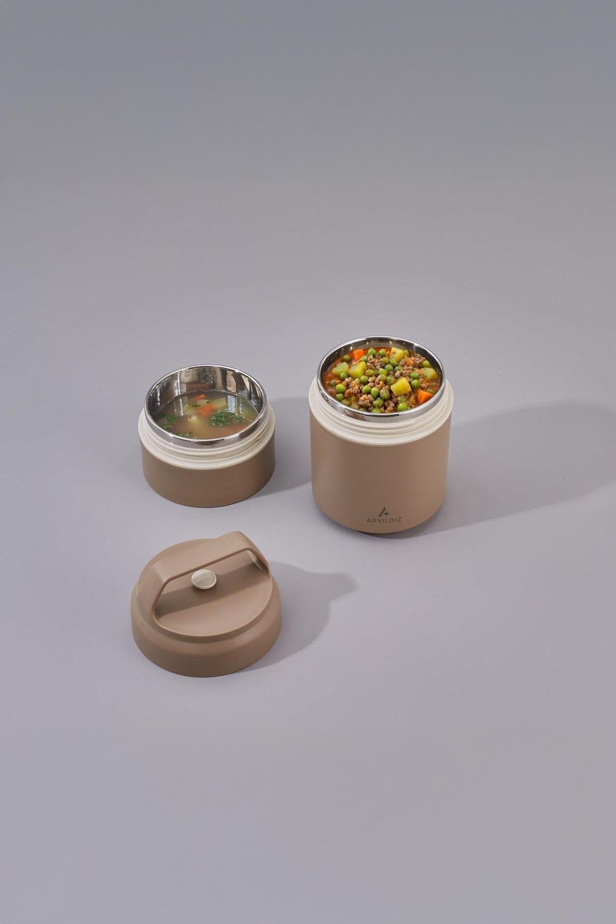 Aryıldız Bento Lunch Box Katlı Haki 620 Ml