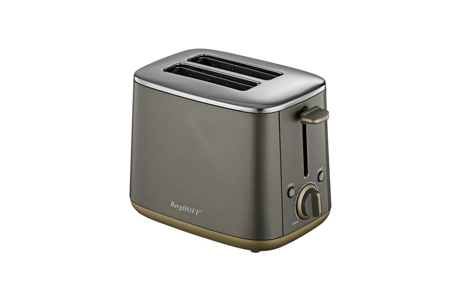 Berghoff Gem Pearl 1.7 Litre Gri Gold Modern Su Isıtıcısı ve Ekmek Kızartma Makinesi